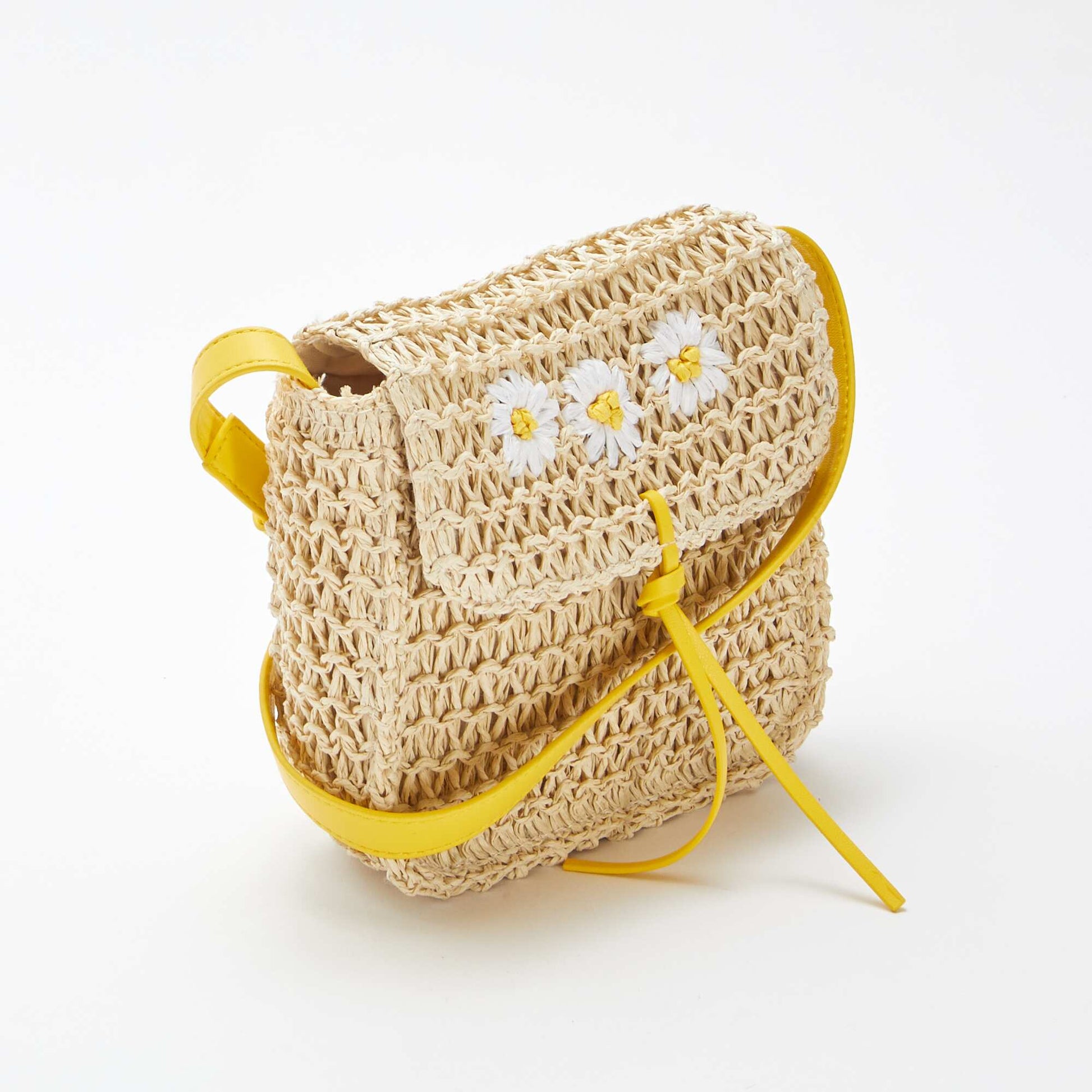 Sac bandoulière esprit paille tressée BEIGE