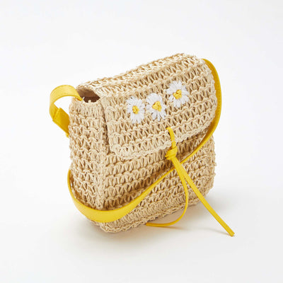 Sac bandoulière esprit paille tressée BEIGE