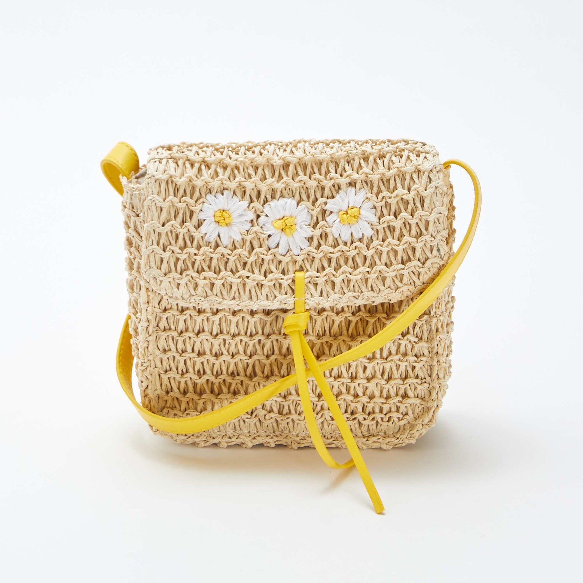 Sac bandoulière esprit paille tressée BEIGE
