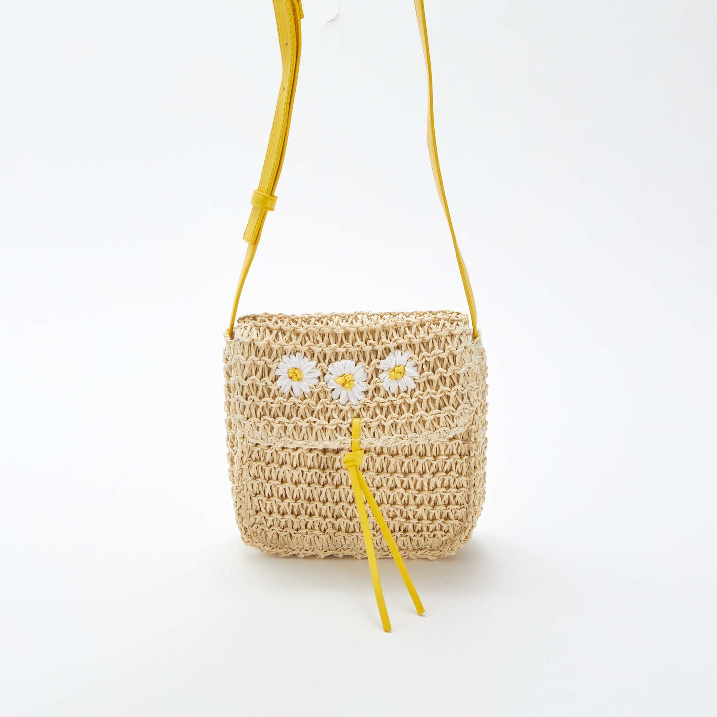 Sac bandoulière esprit paille tressée BEIGE