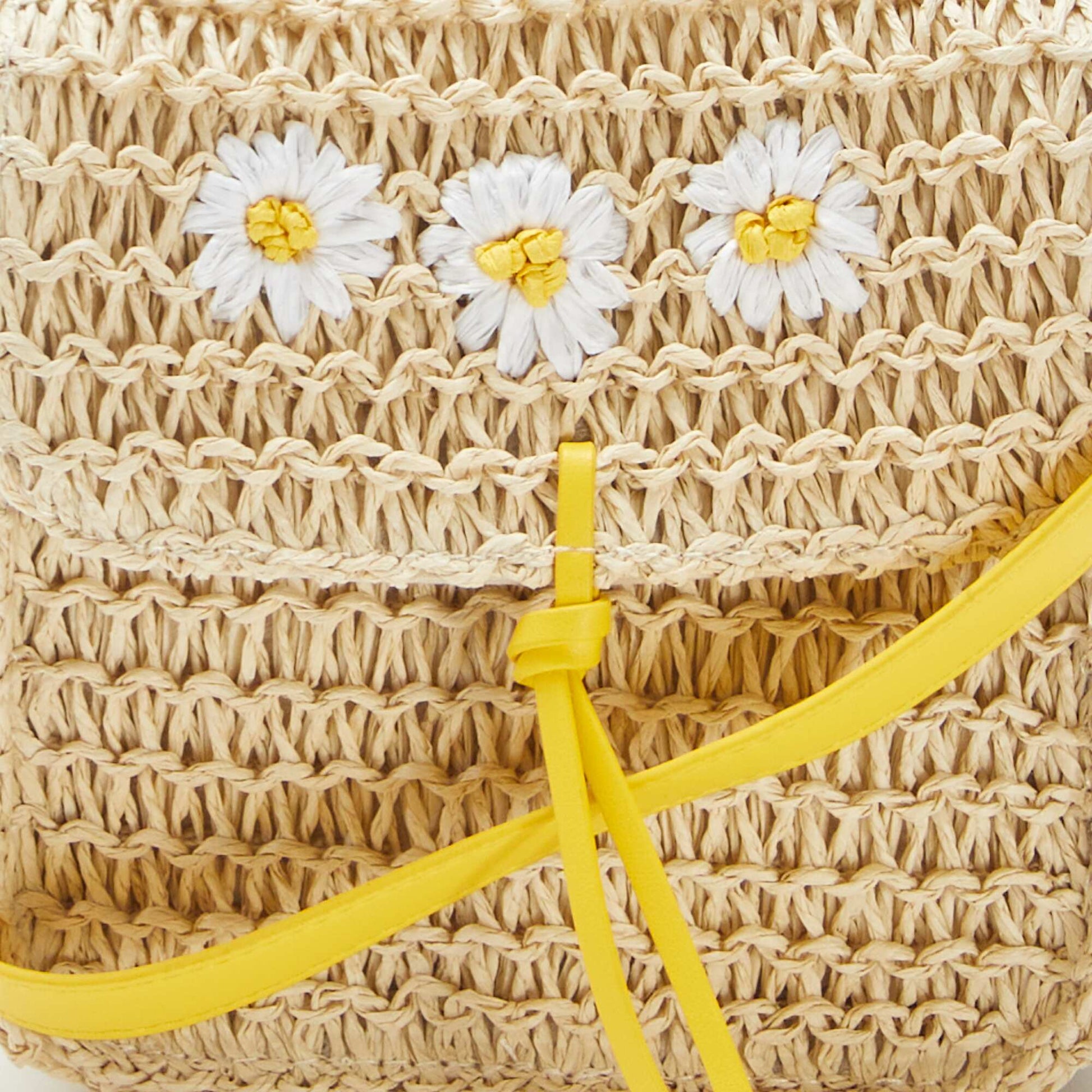 Sac bandoulière esprit paille tressée BEIGE
