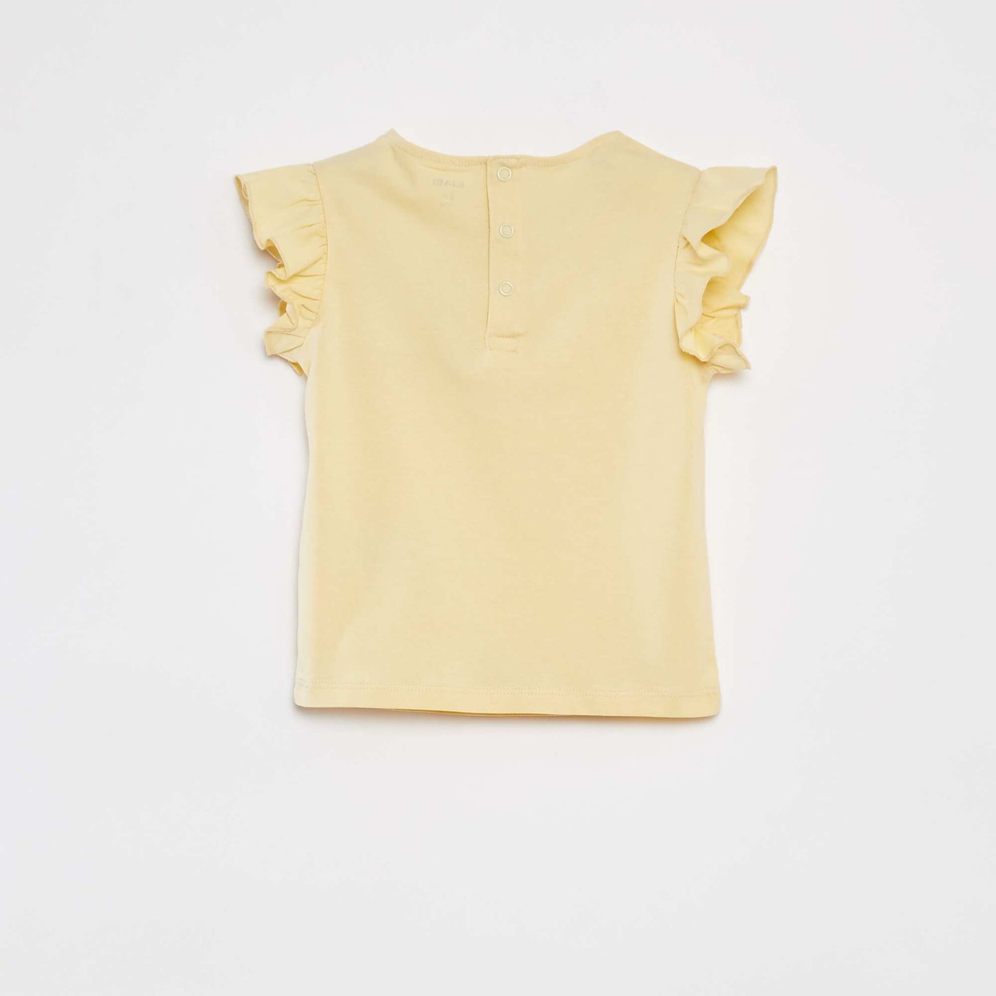 Pyjama court t-shirt + short à volants - 2 pièces JAUNE