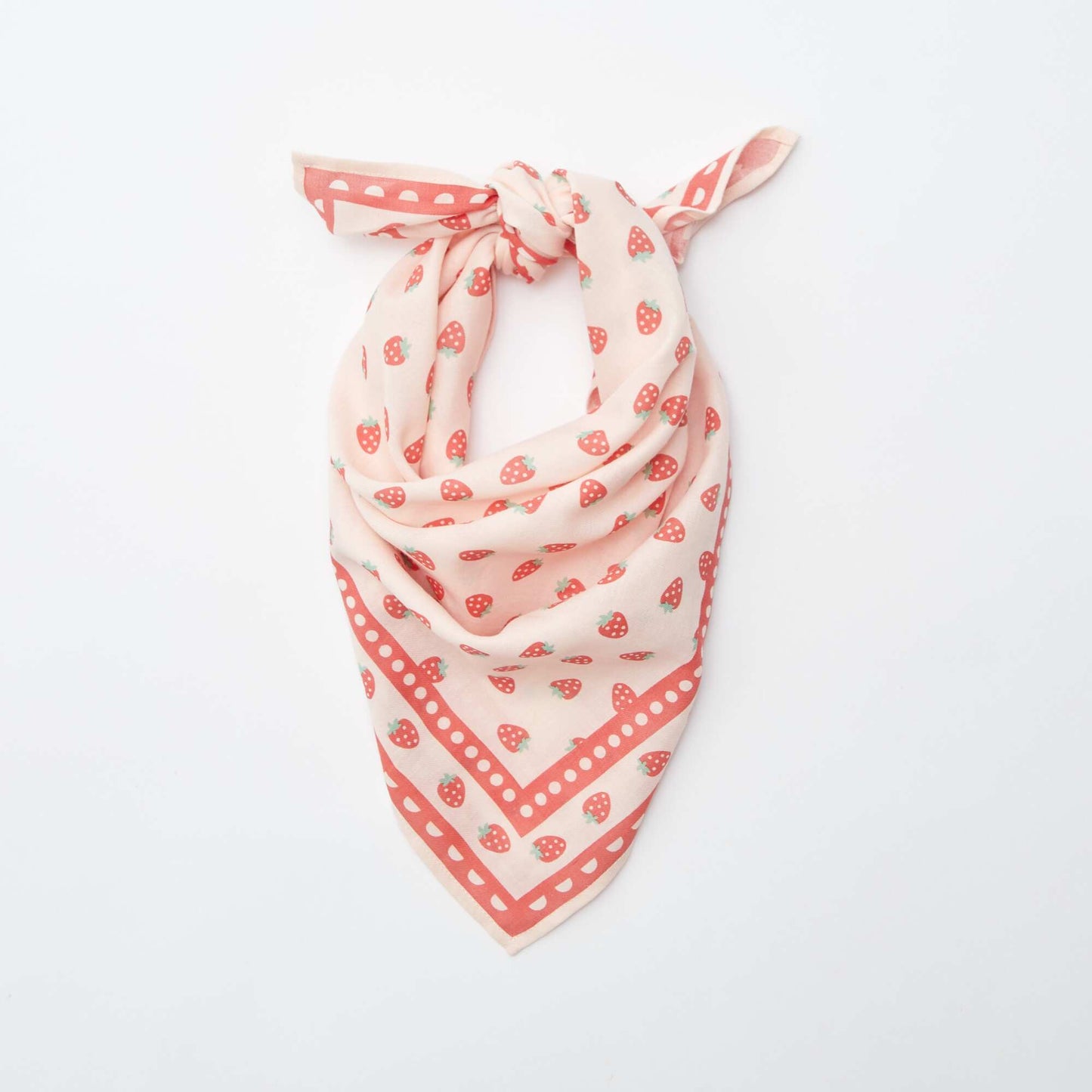 Foulard carré à imprimé ROSE