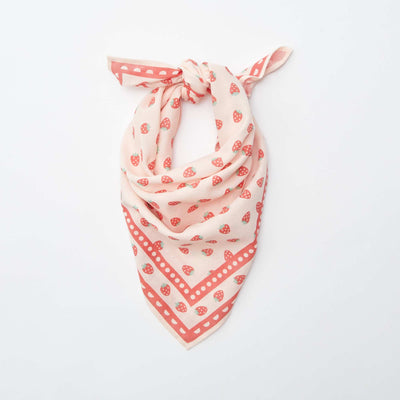 Foulard carré à imprimé ROSE