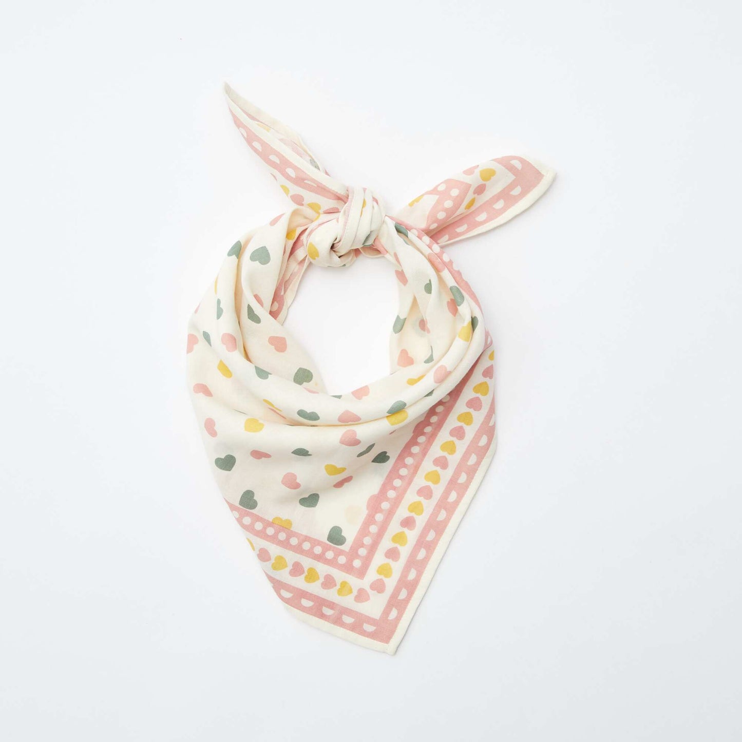 Foulard carré à imprimé BEIGE