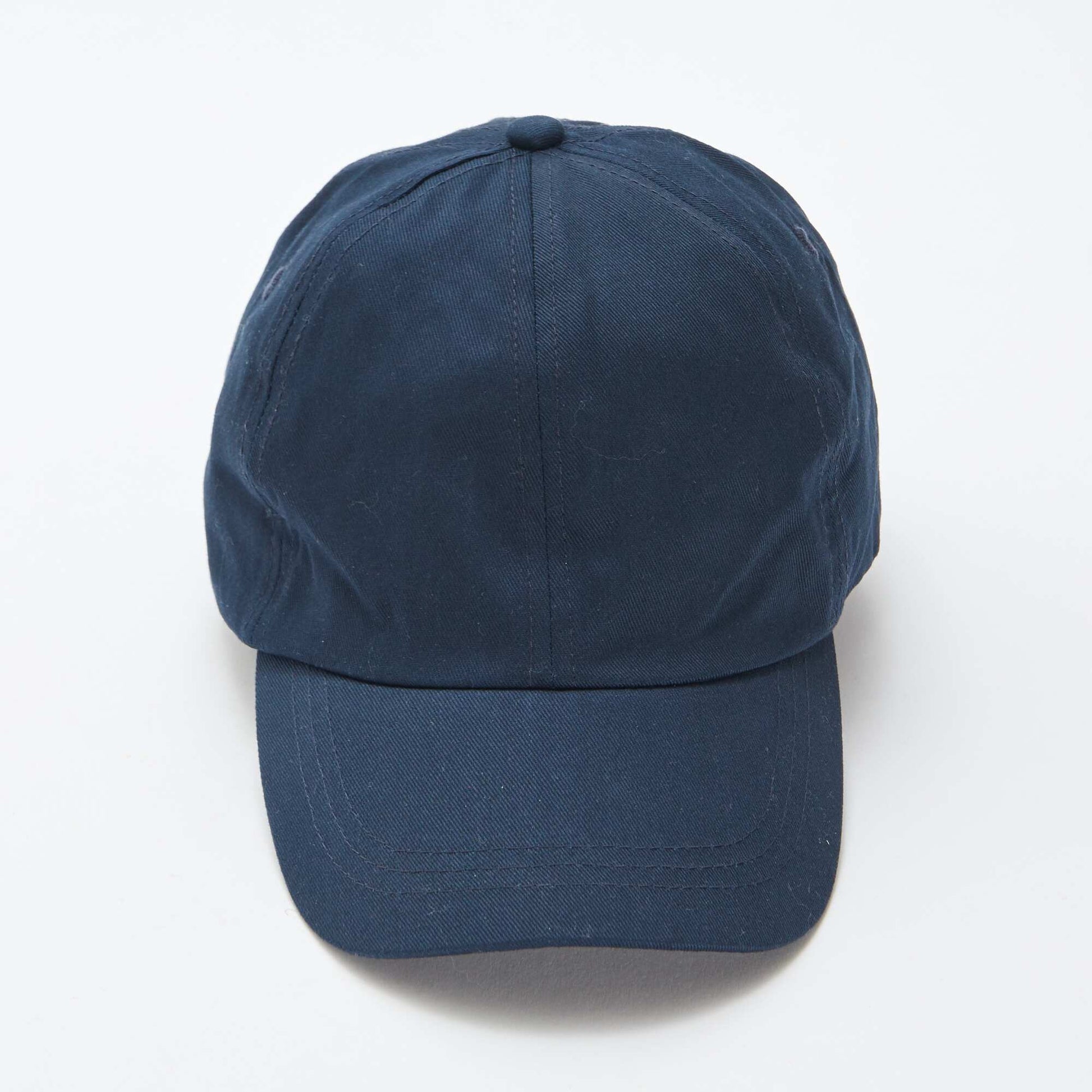 Casquette uni en coton BLEU