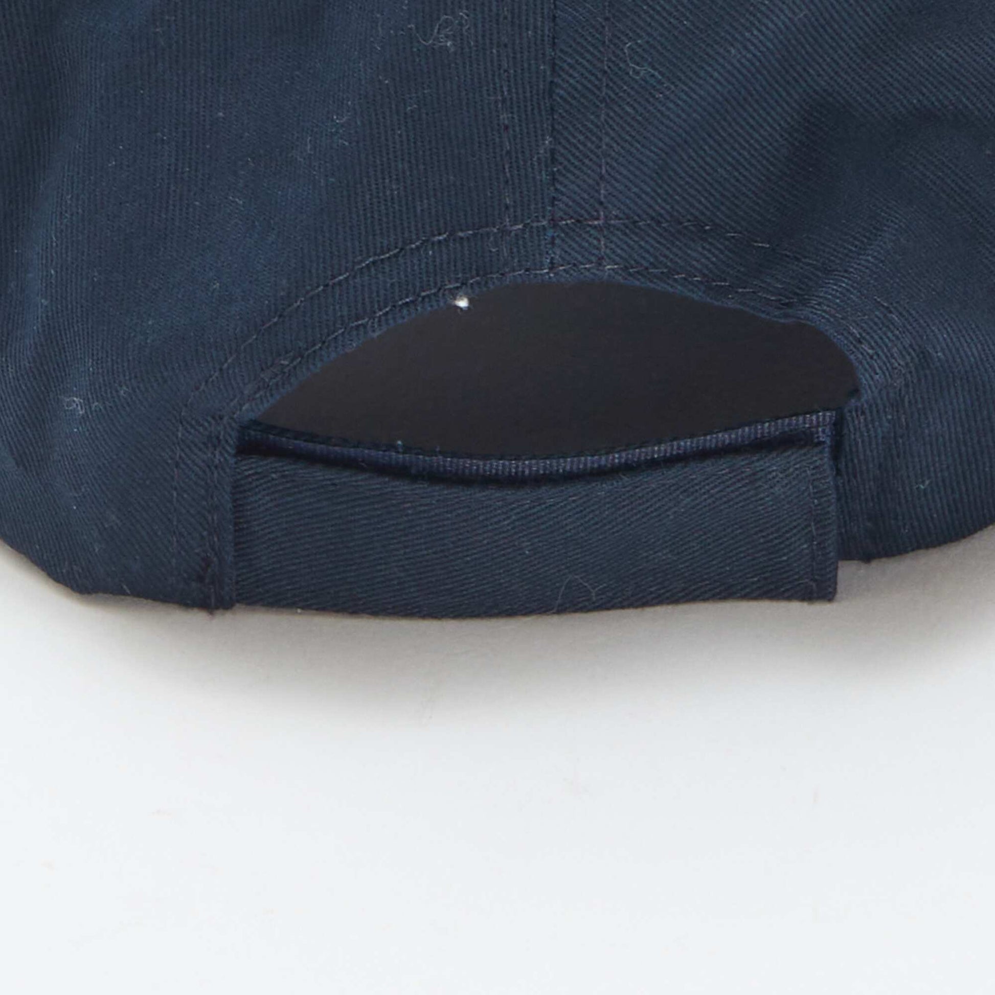 Casquette uni en coton BLEU
