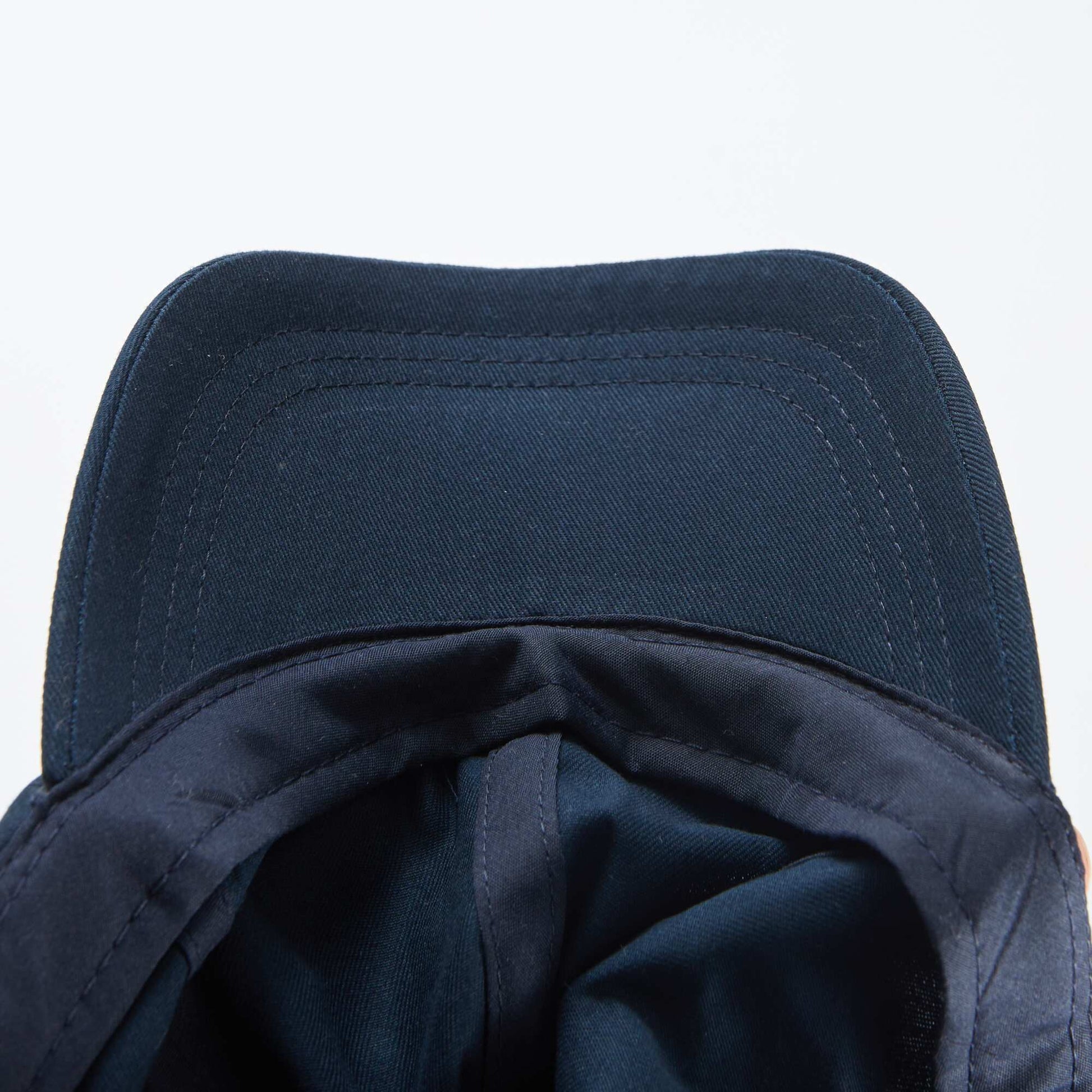 Casquette uni en coton BLEU