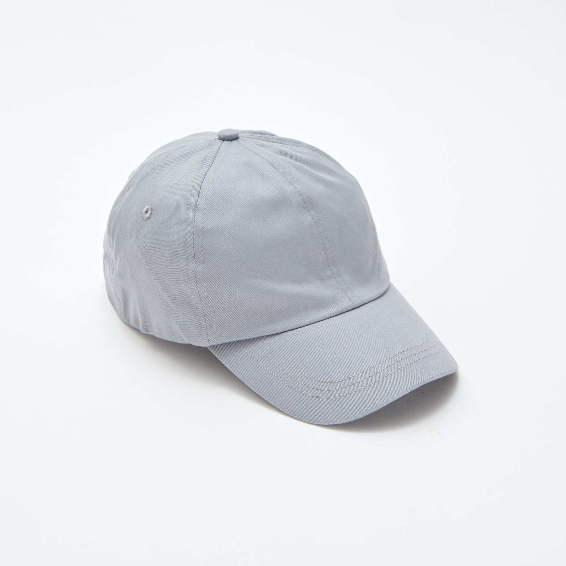 Casquette uni en coton GRIS