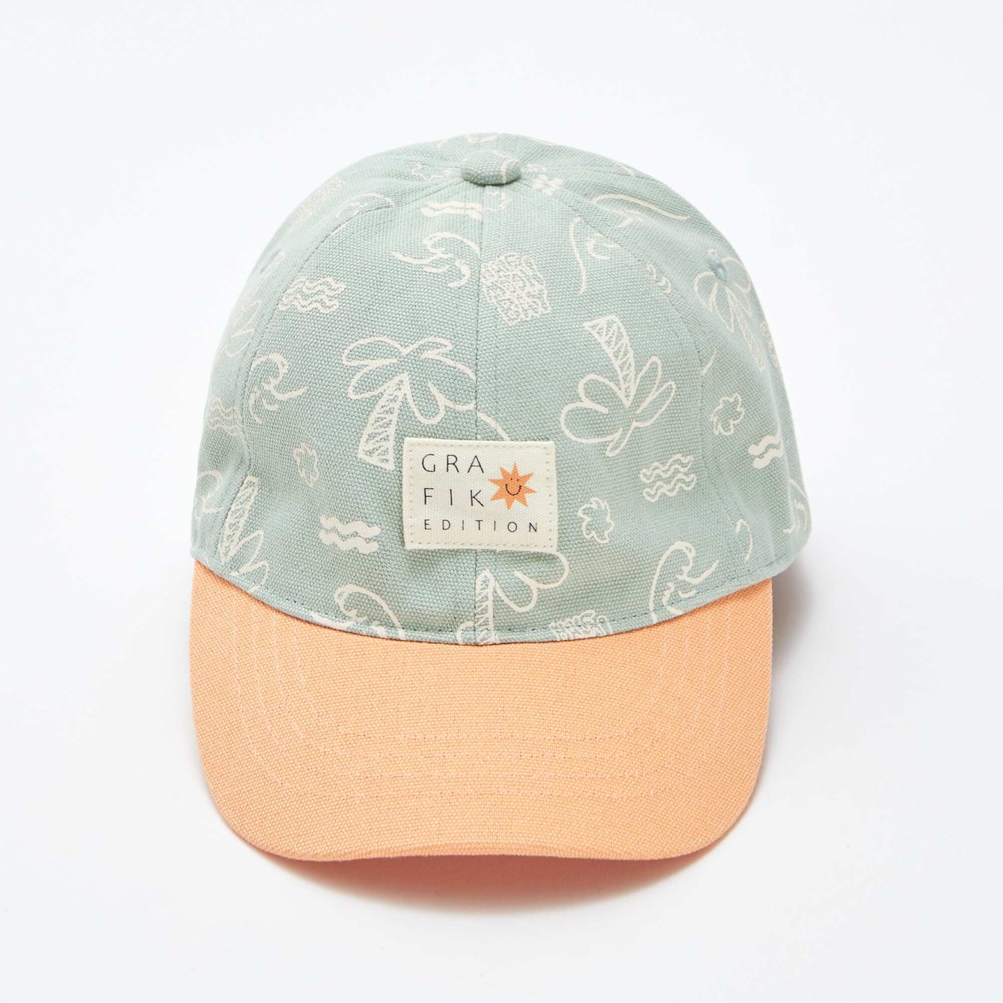 Casquette  en toile à motif BLEU