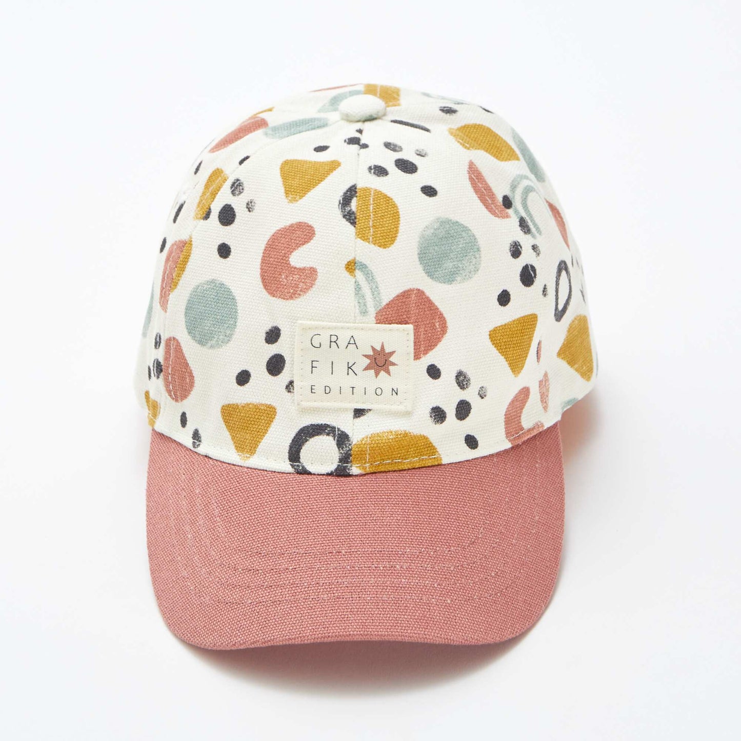 Casquette  en toile à motif BEIGE
