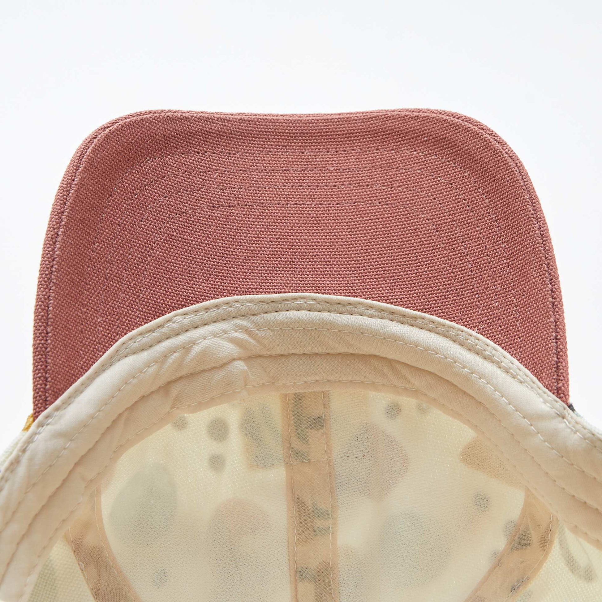 Casquette  en toile à motif BEIGE