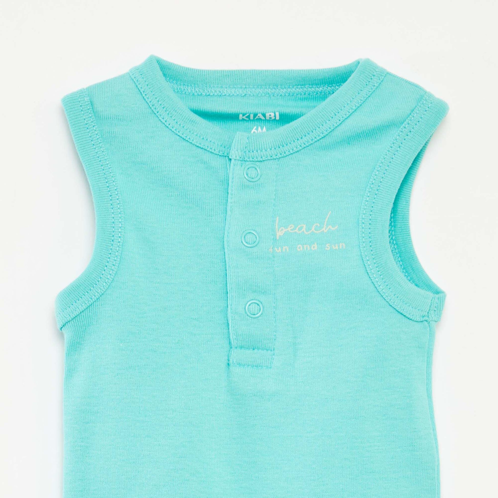 Lot de 3 bodies sans manches VERT
