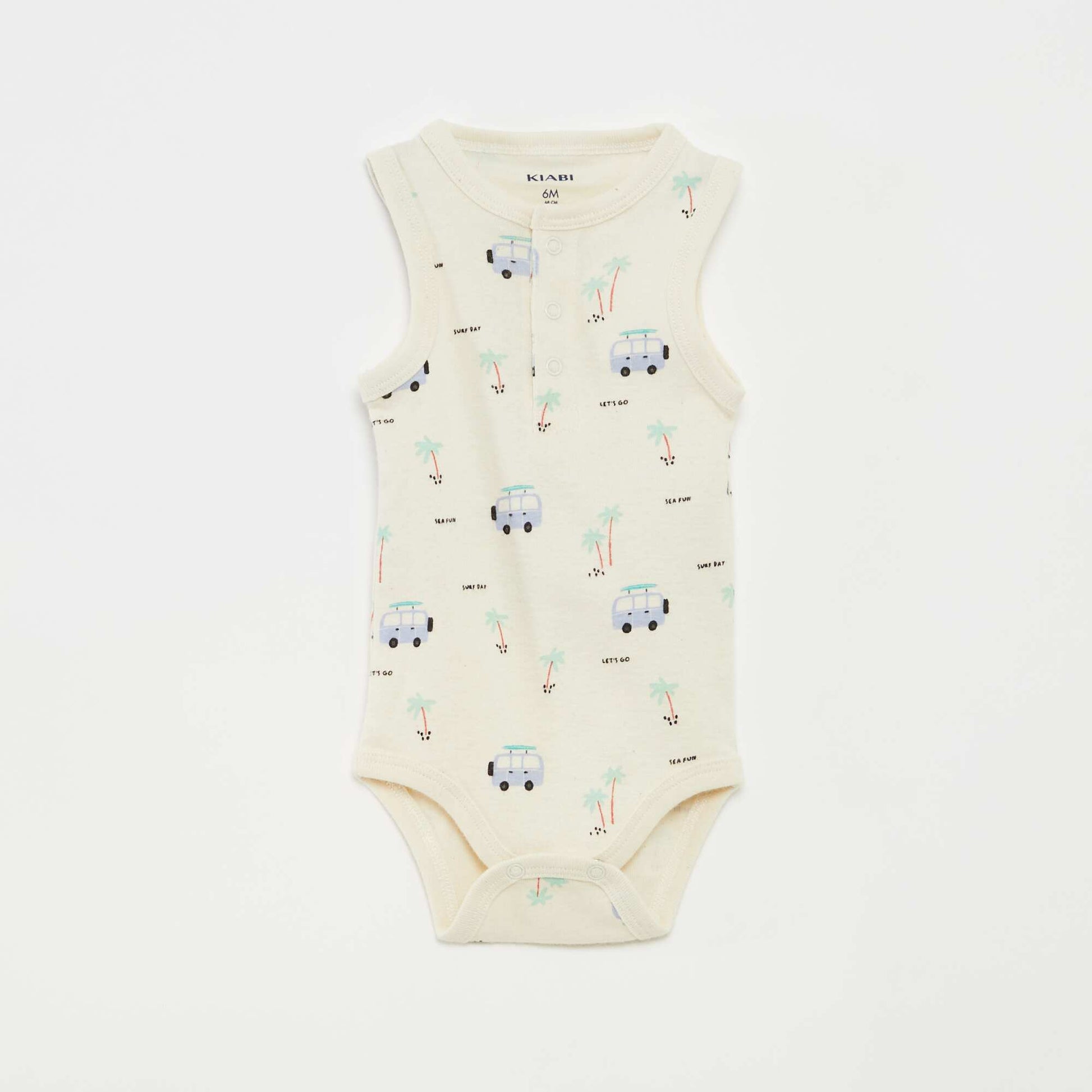 Lot de 3 bodies sans manches BLANC