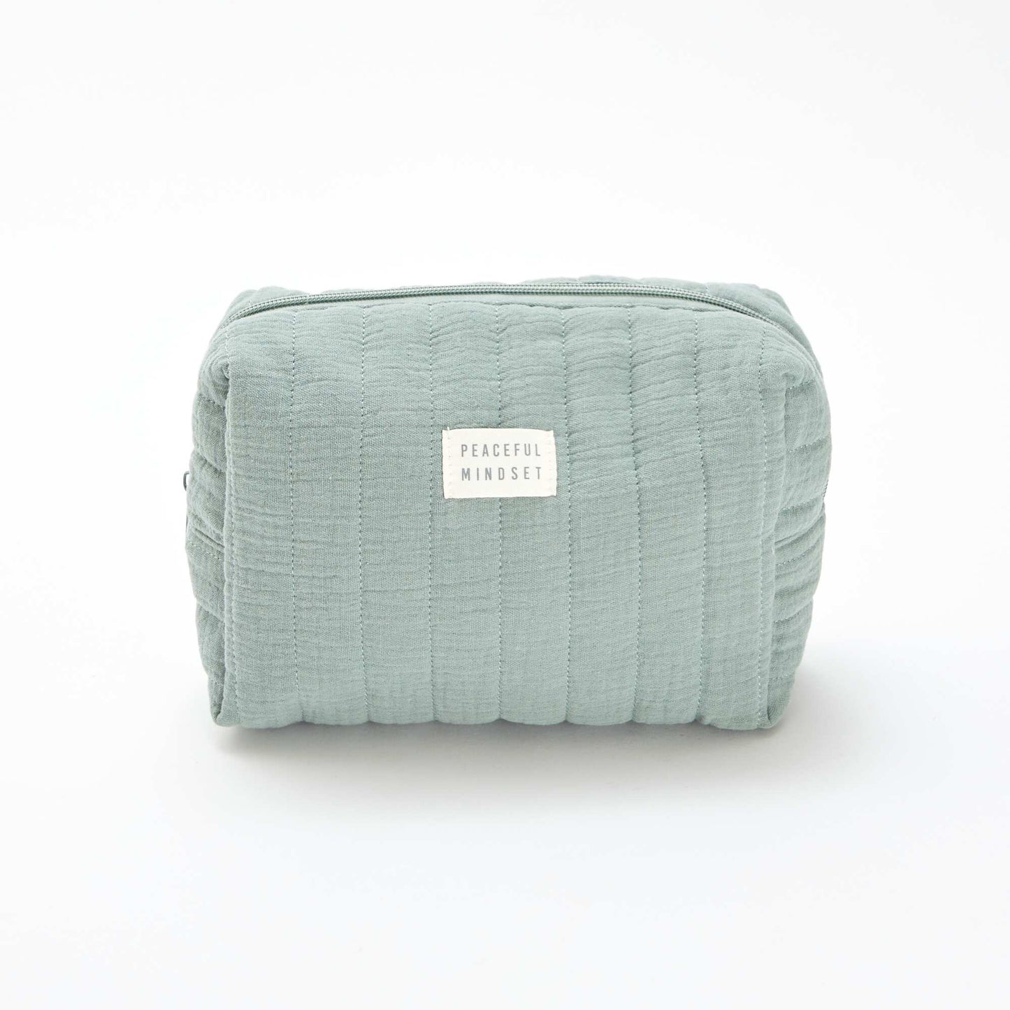 Trousse de toilette en gaze de coton VERT