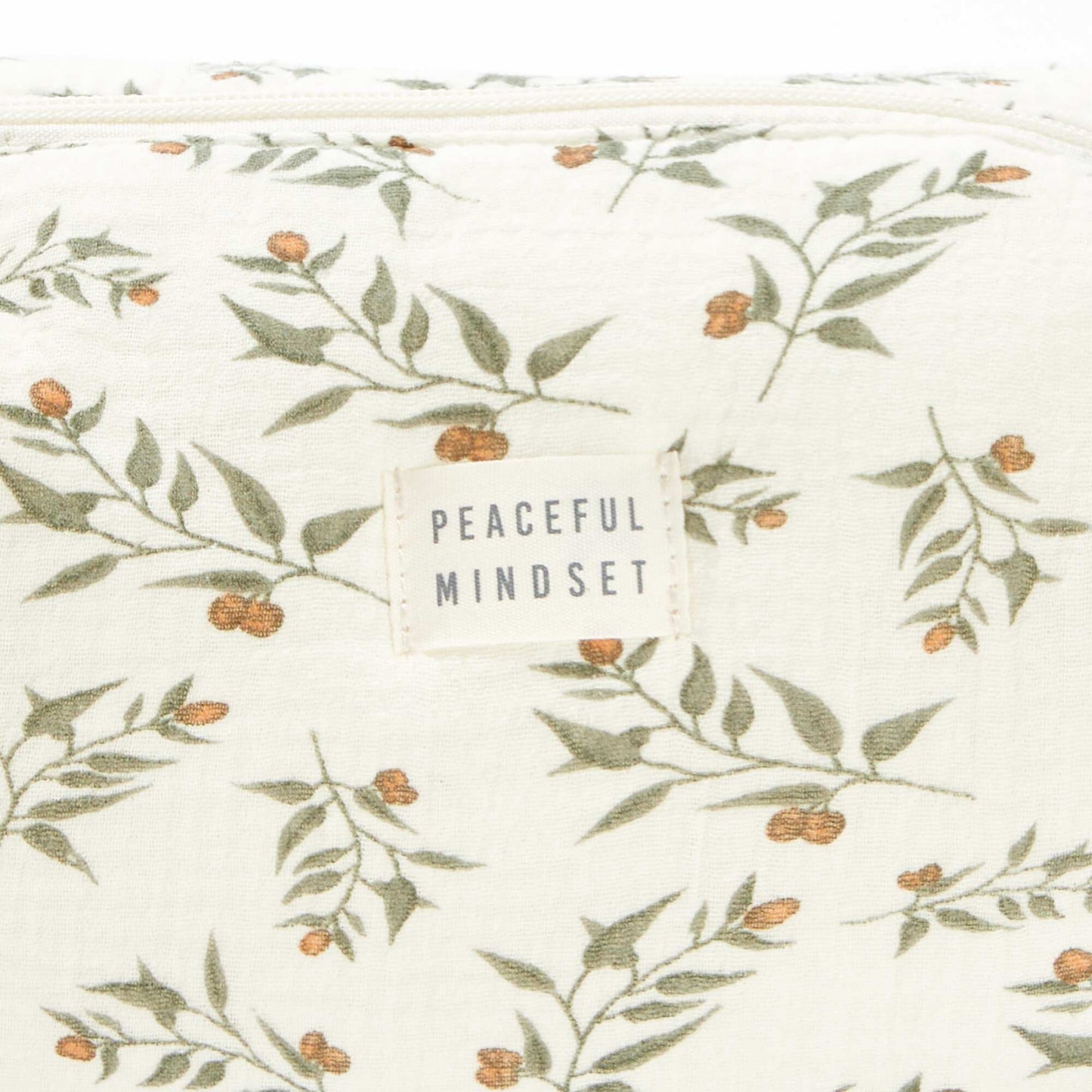 Trousse de toilette en gaze de coton BEIGE