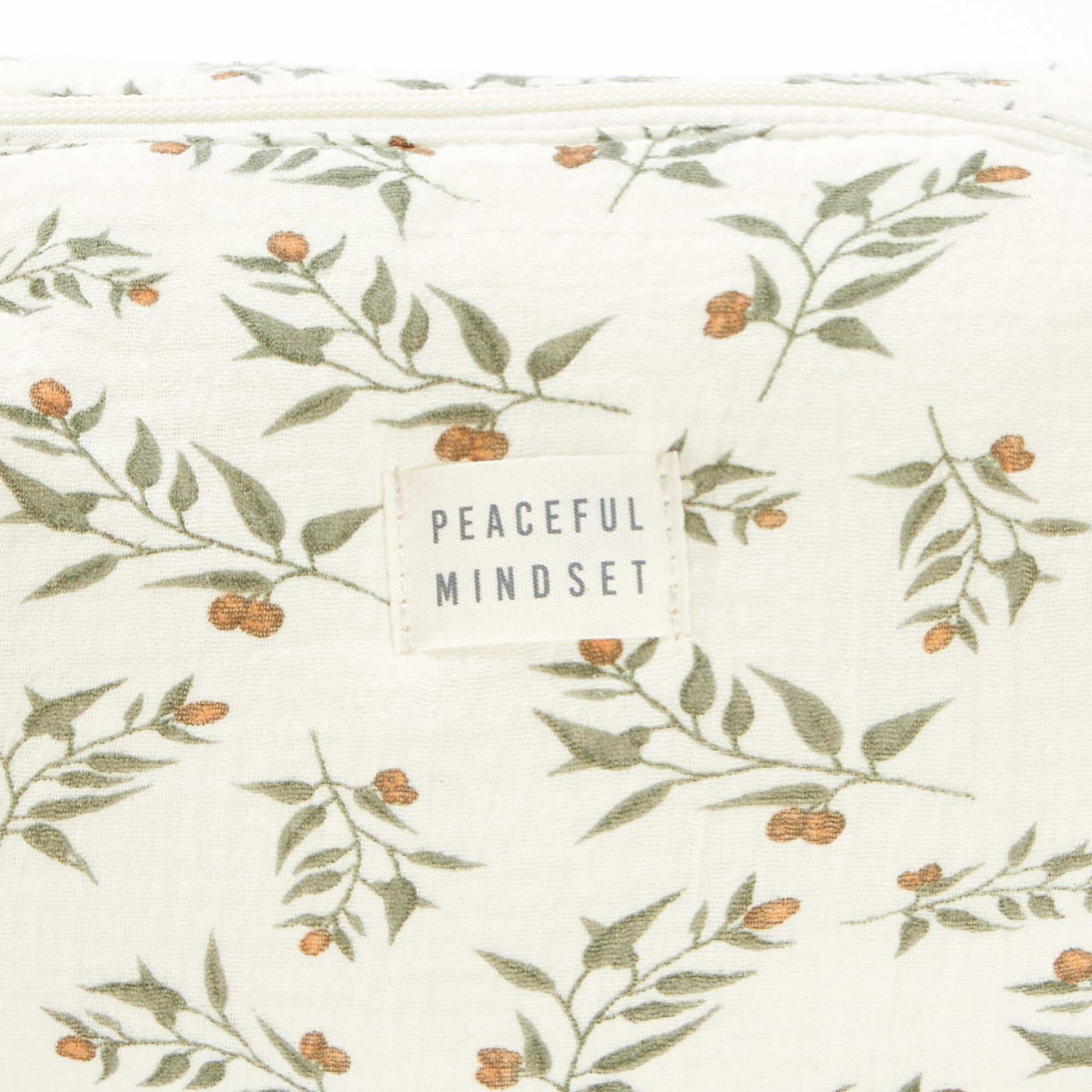 Trousse de toilette en gaze de coton BEIGE