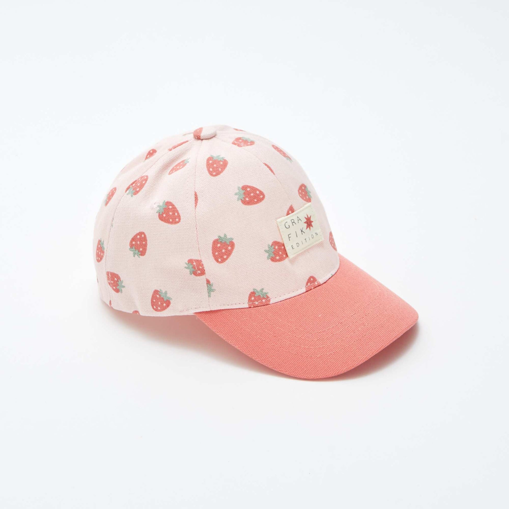 Casquette en toile à motif ROSE