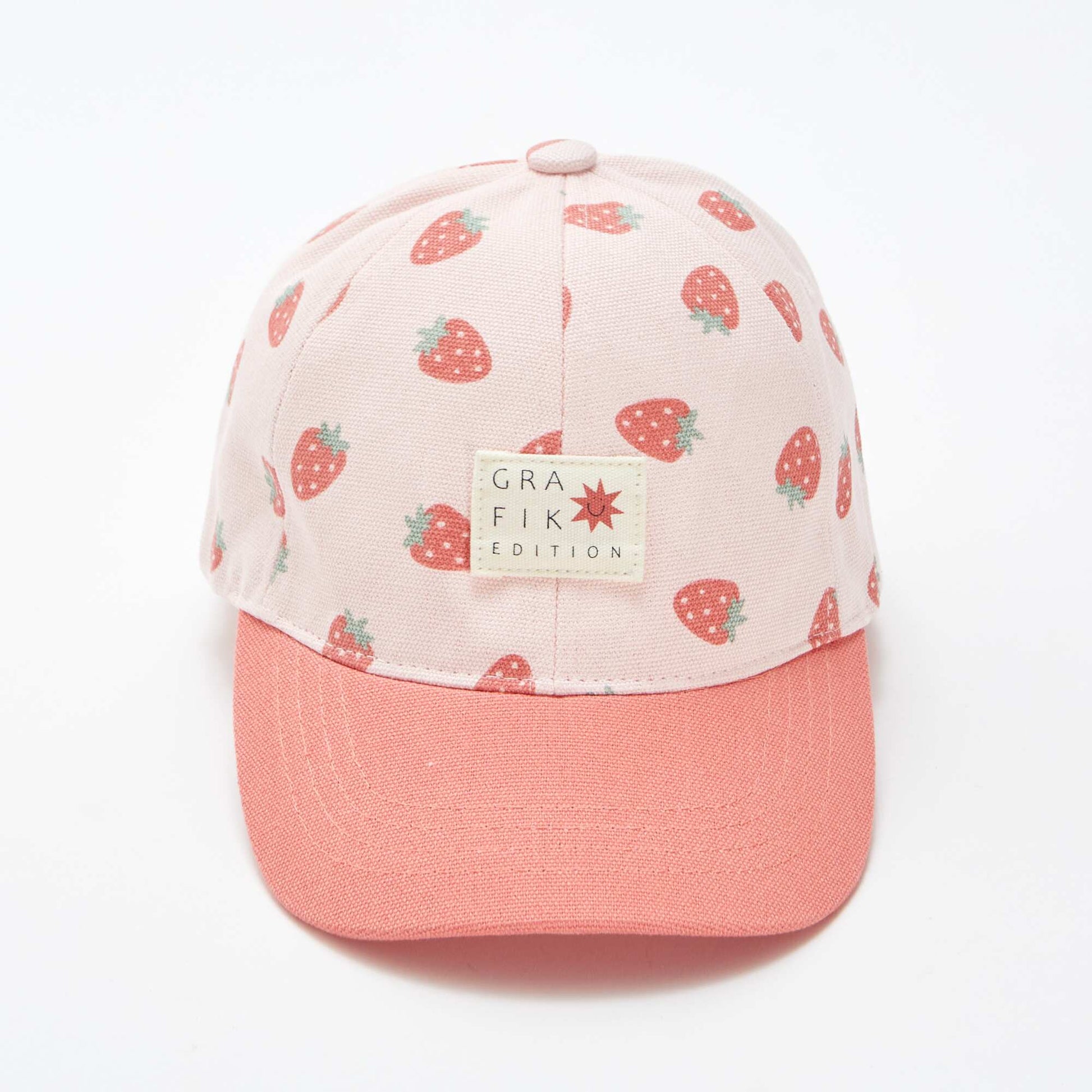 Casquette en toile à motif ROSE