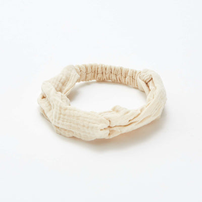 Bandeau en gaze de coton BEIGE