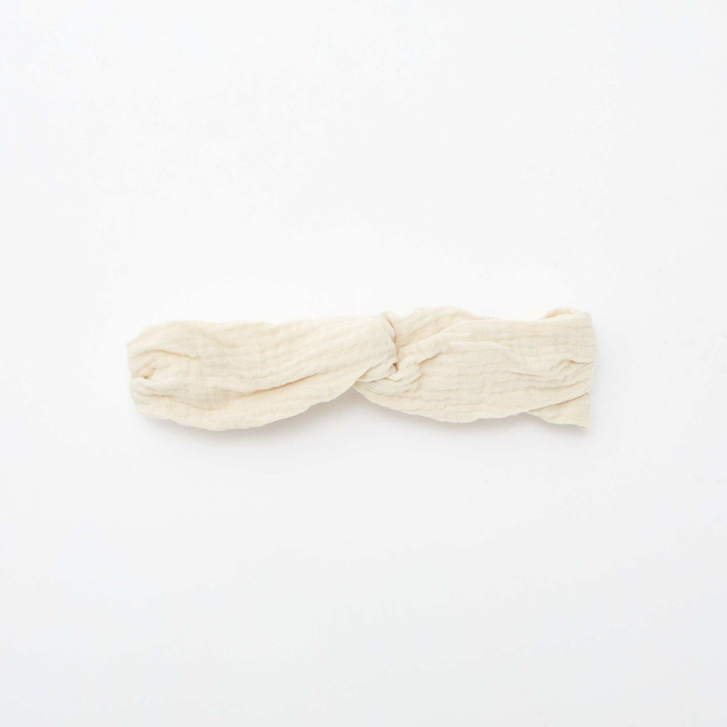Bandeau en gaze de coton BEIGE