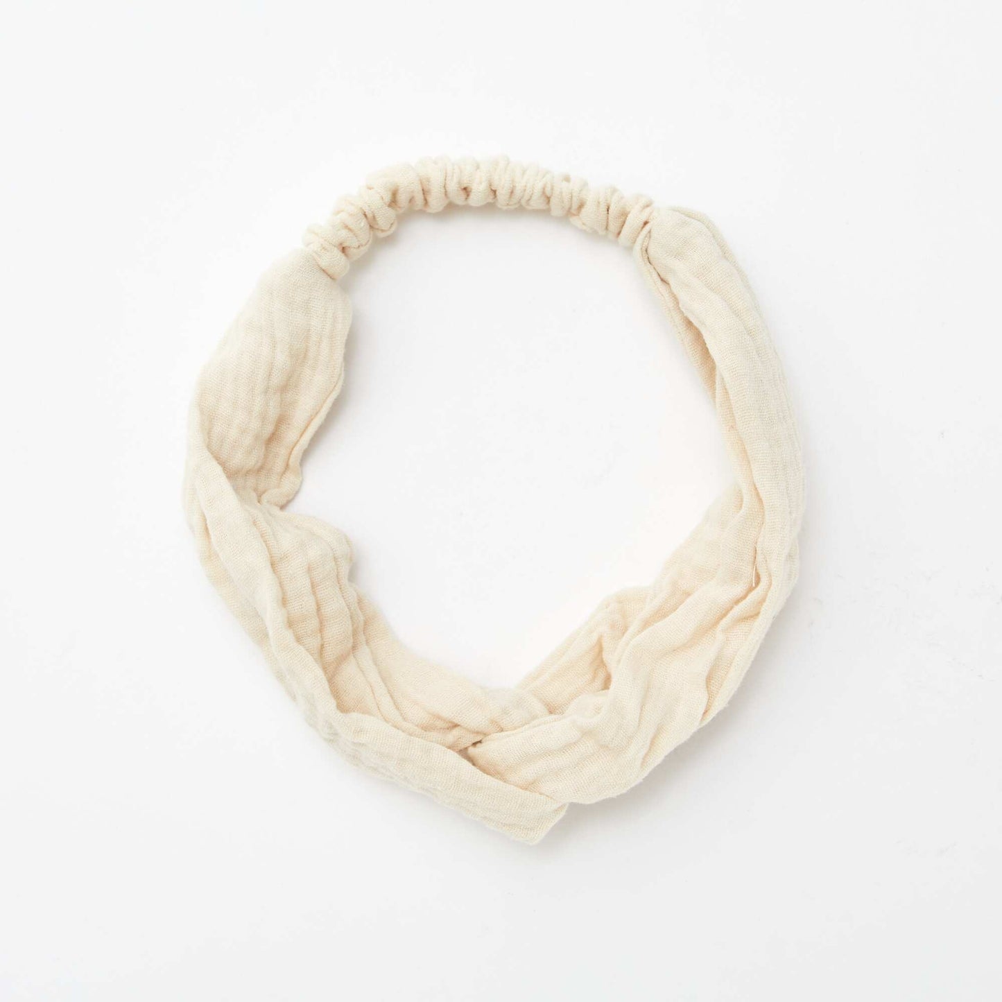 Bandeau en gaze de coton BEIGE