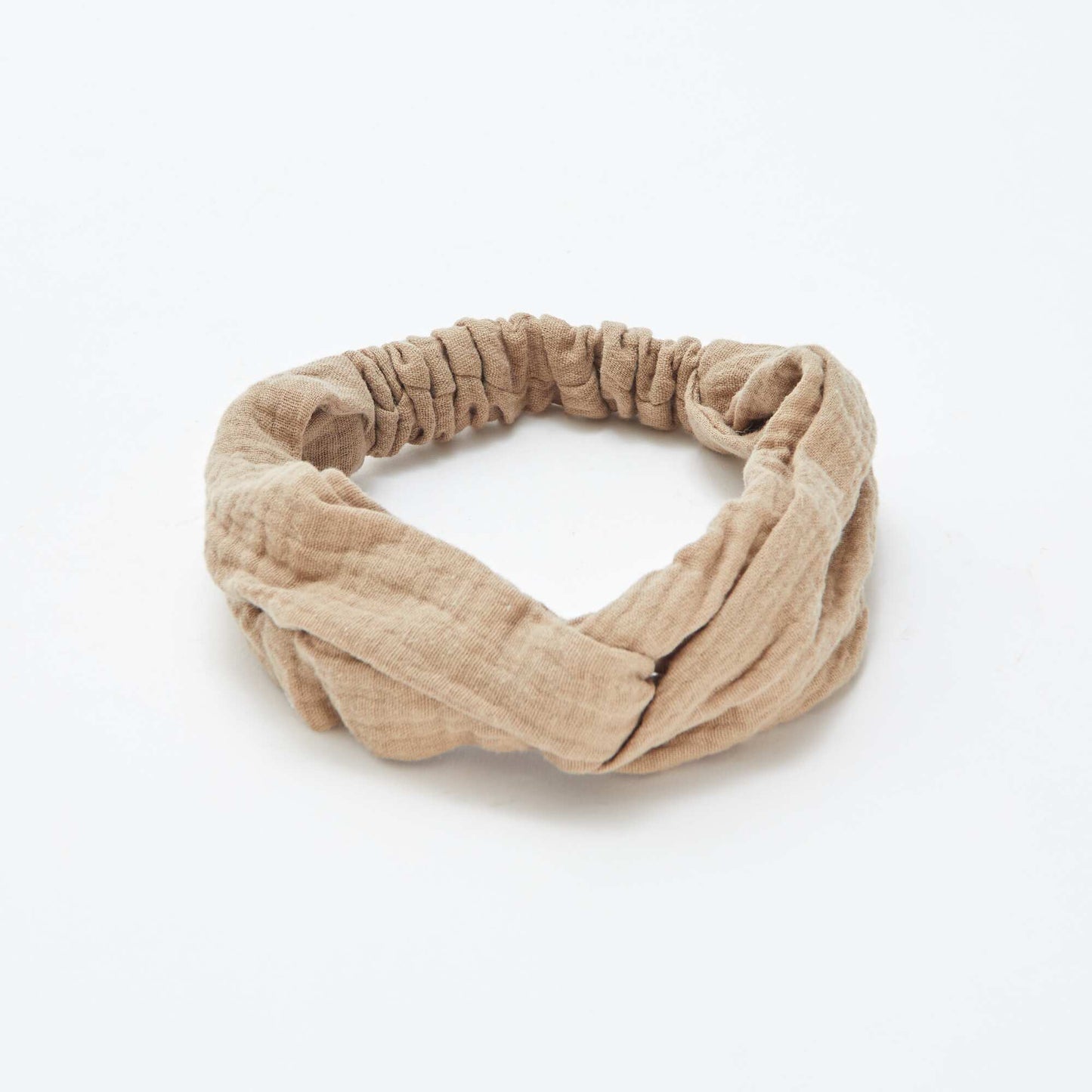 Bandeau en gaze de coton MARRON