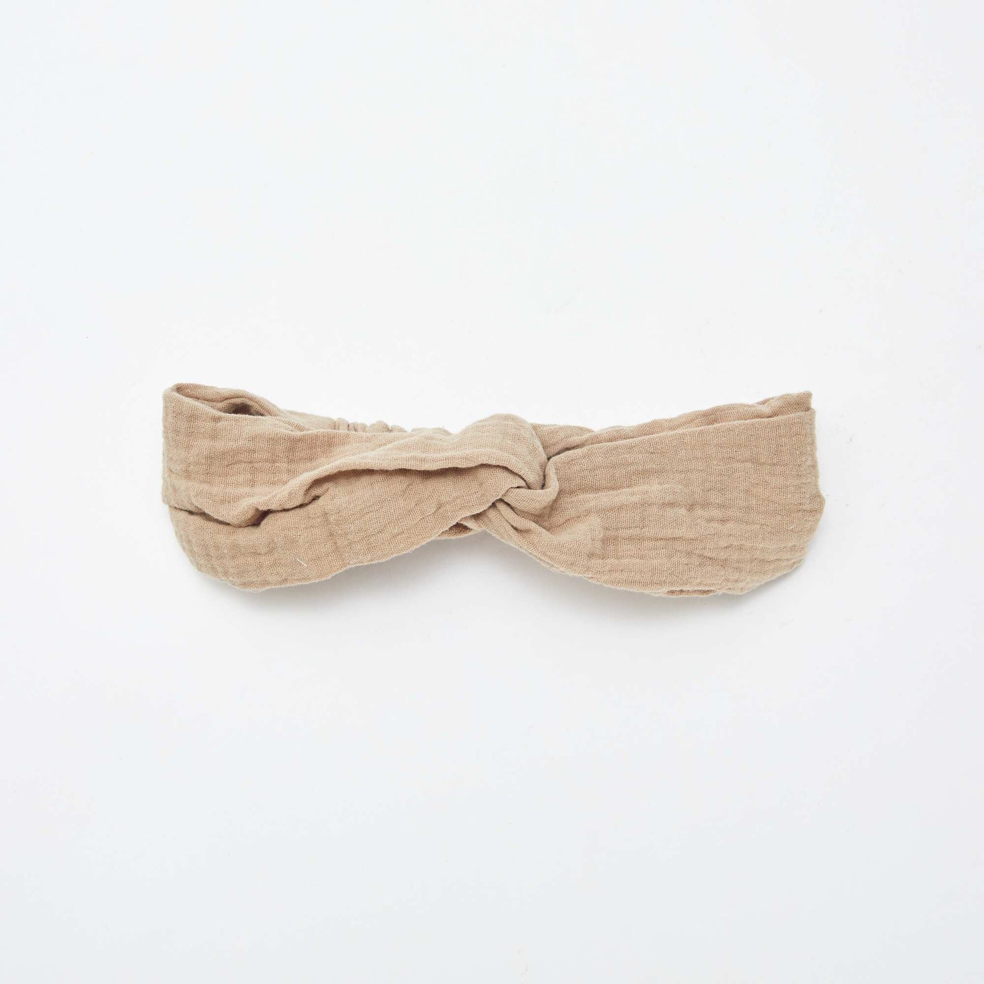 Bandeau en gaze de coton MARRON