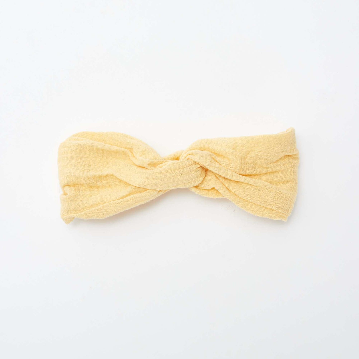 Bandeau en gaze de coton JAUNE