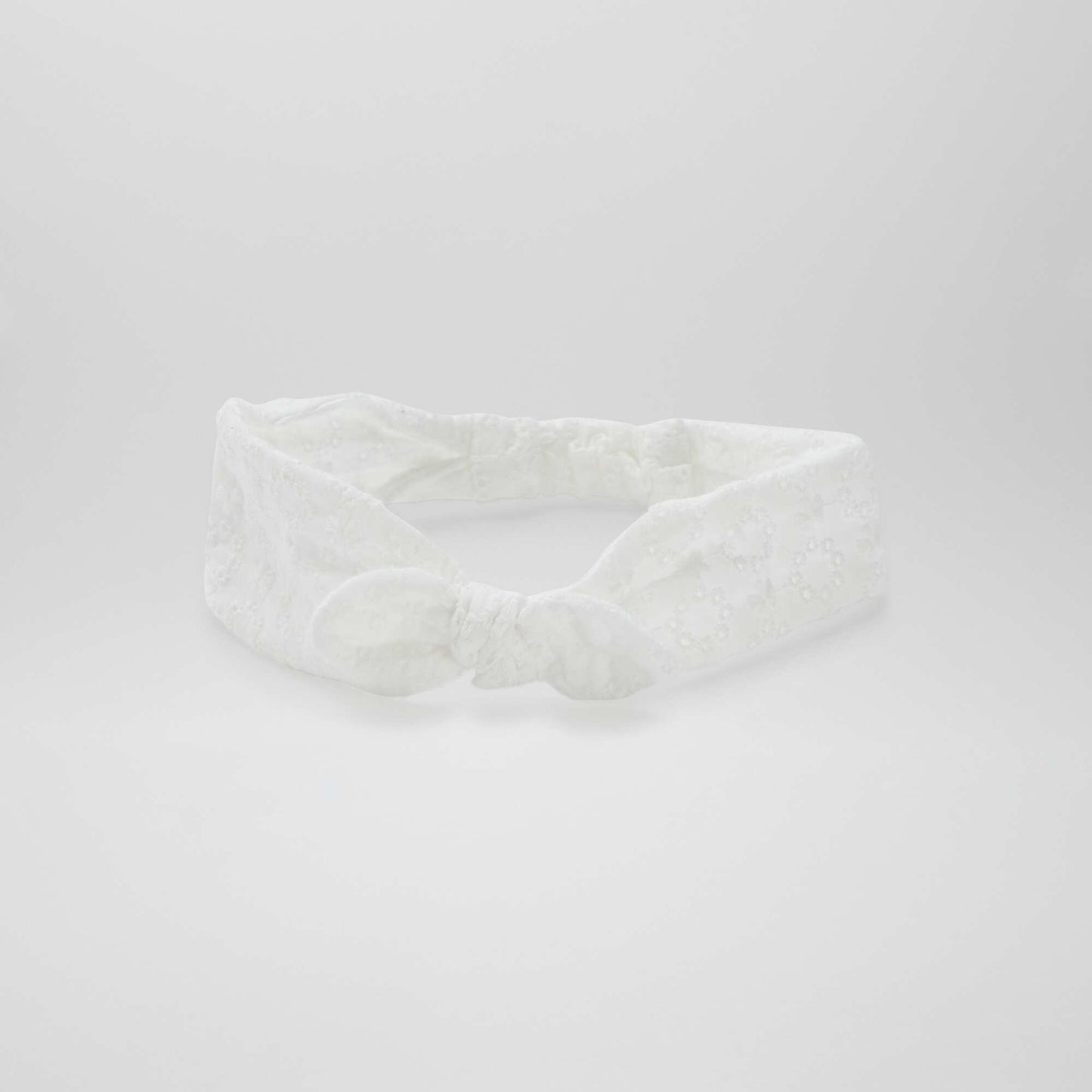 Bandeau broderie anglaise BLANC