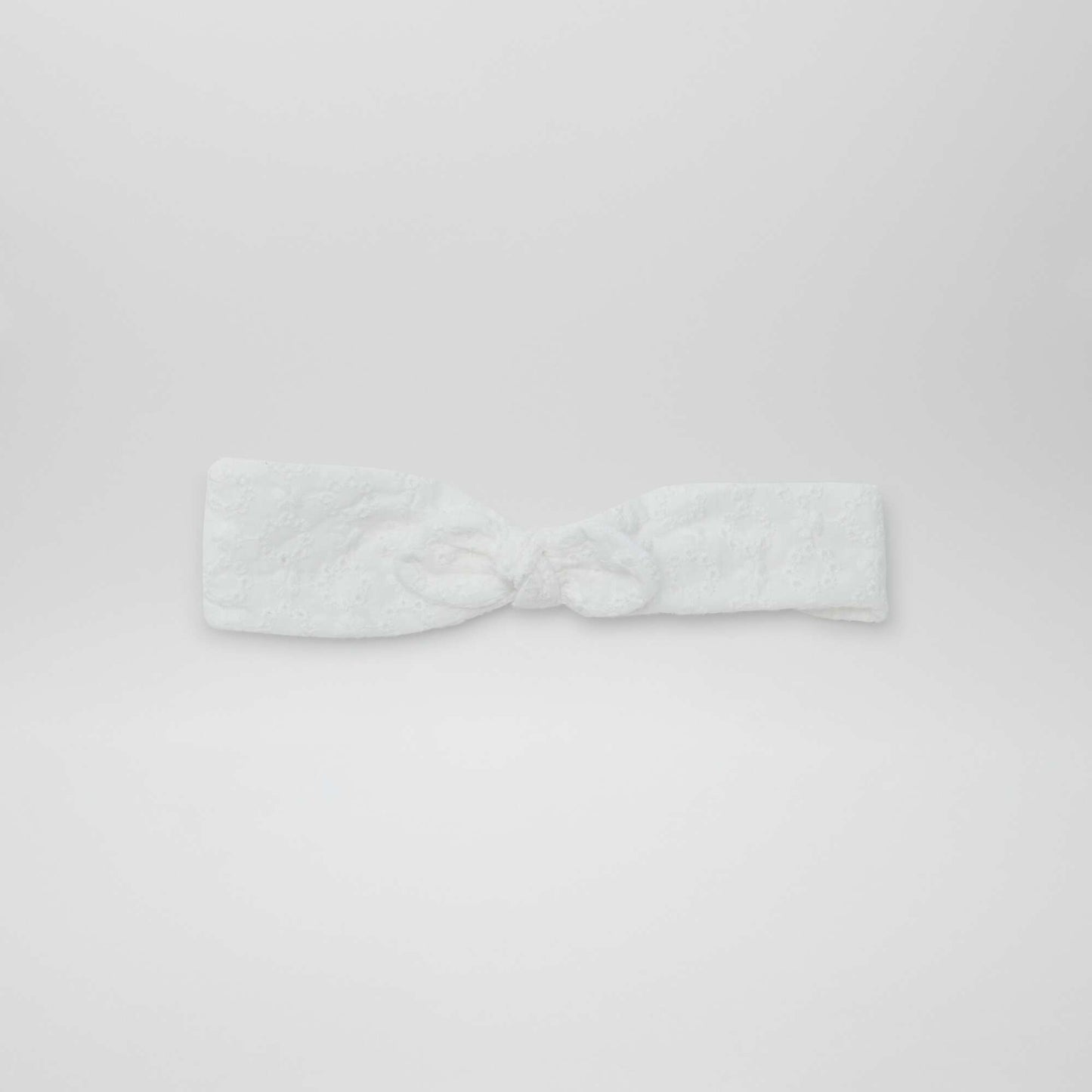 Bandeau broderie anglaise BLANC