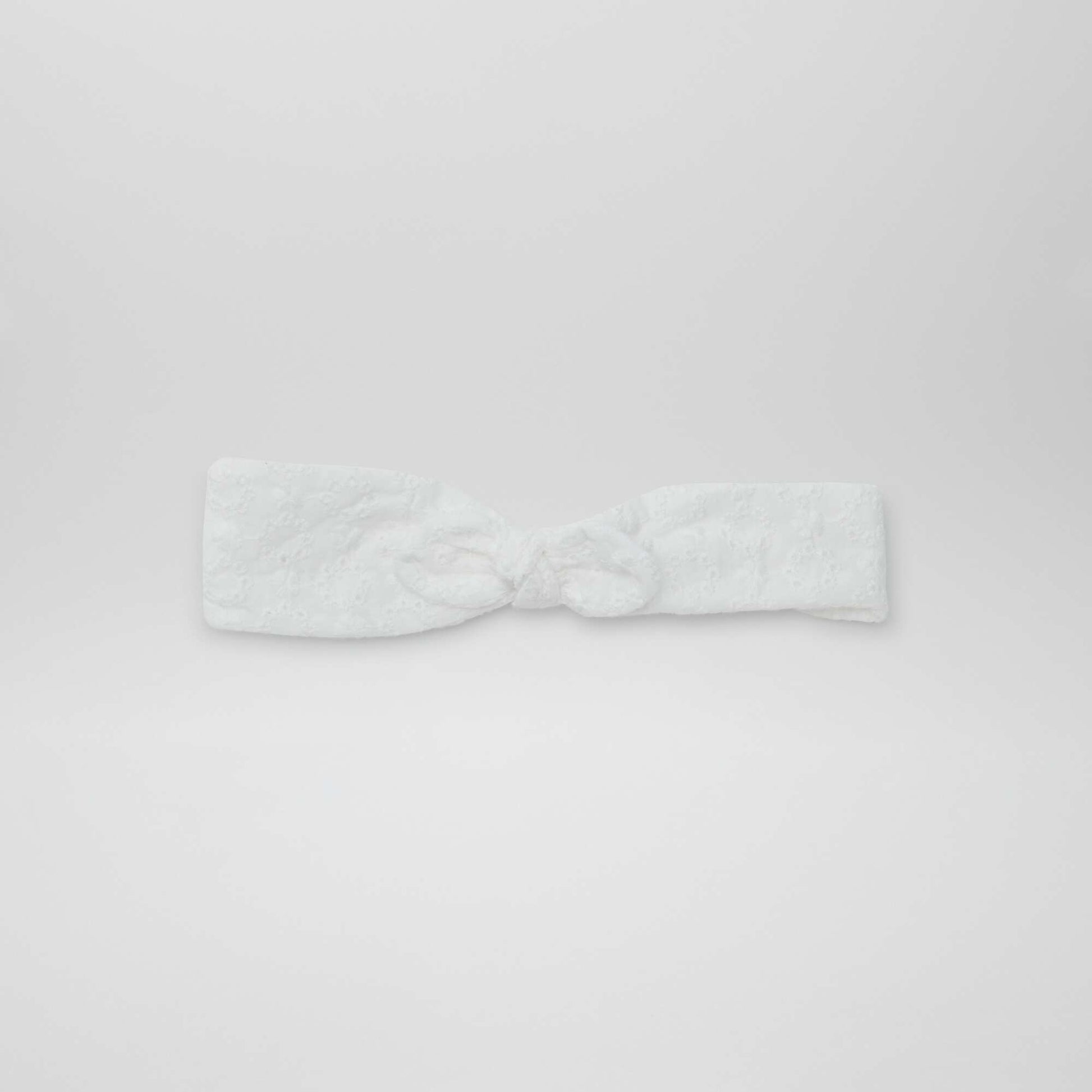 Bandeau broderie anglaise BLANC