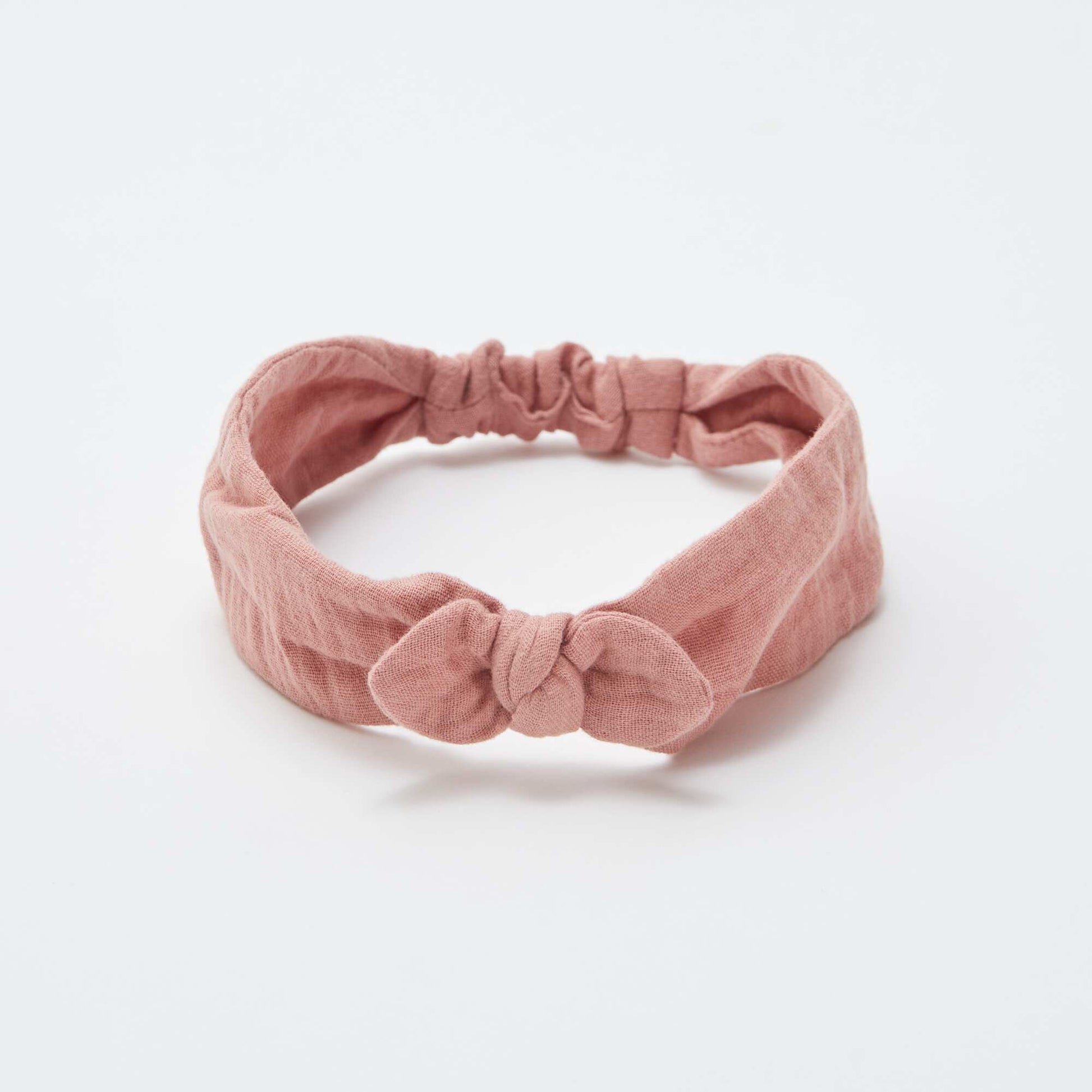 Bandeau en gaze de coton ROSE