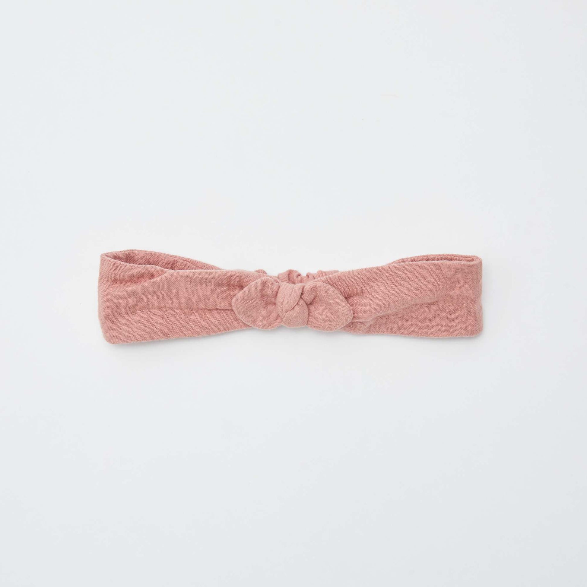 Bandeau en gaze de coton ROSE