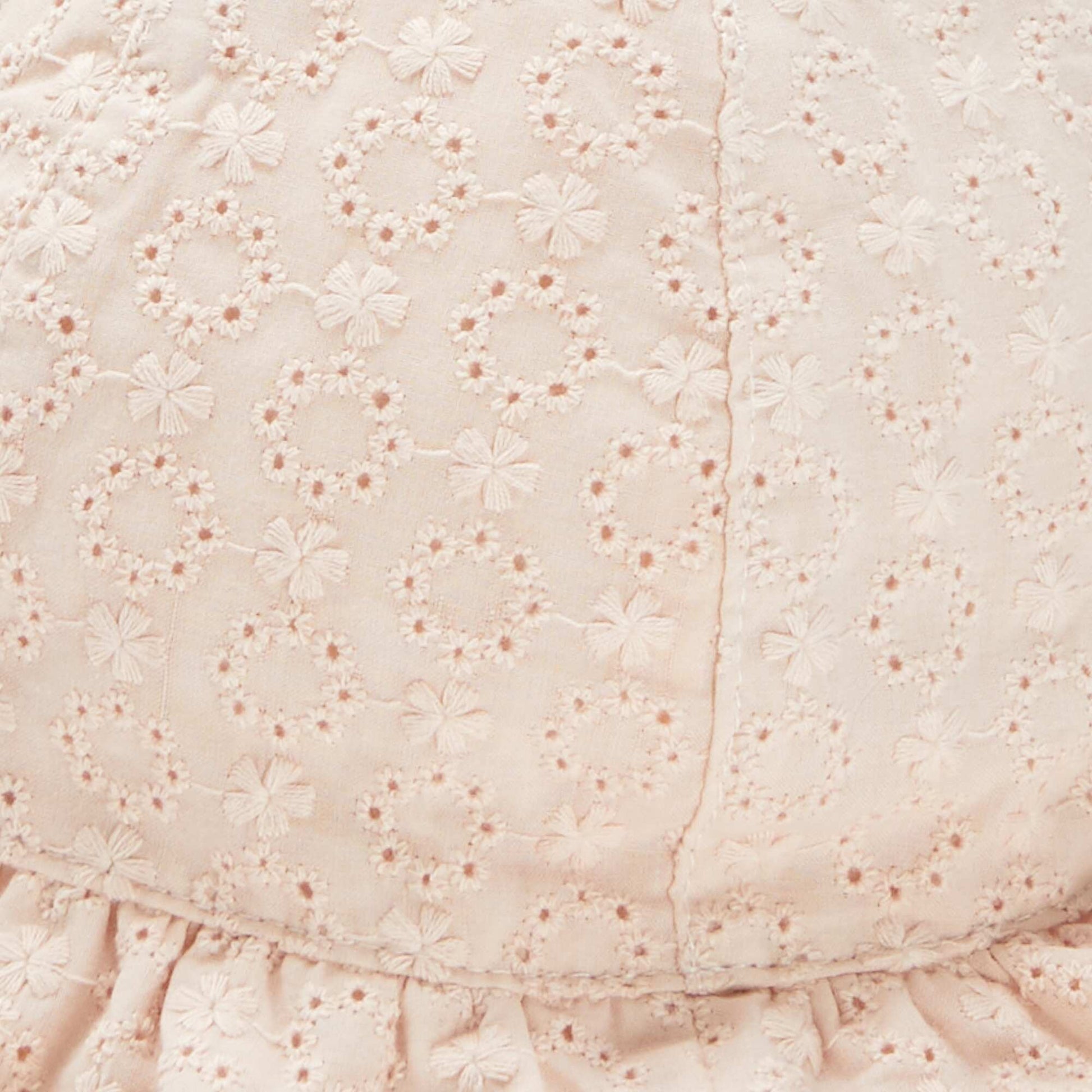 Chapeau avec volants et broderies anglaises ROSE