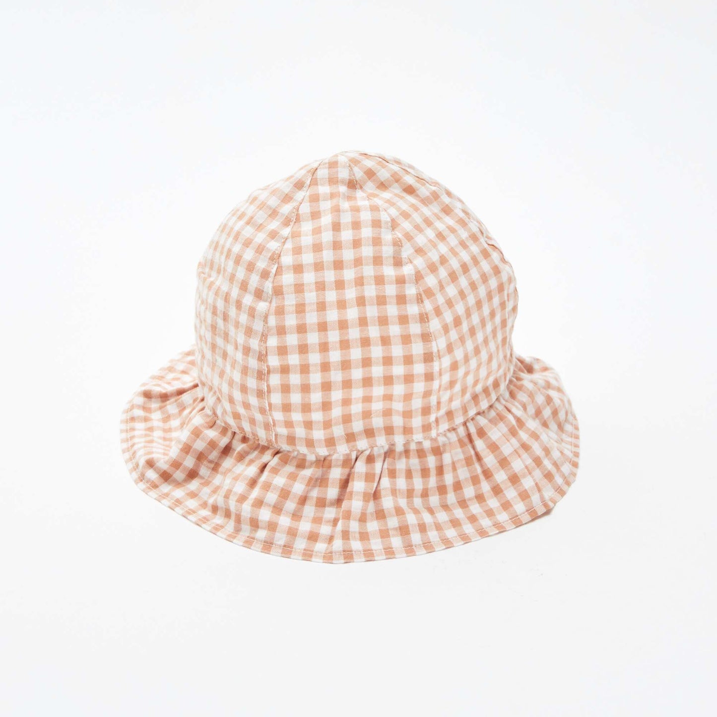 Bob volanté avec imprimé vichy BEIGE