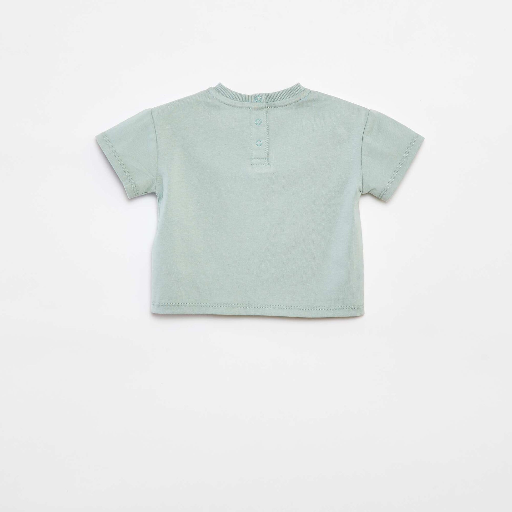 Ensemble court t-shirt + short + bob - 3 pièces VERT