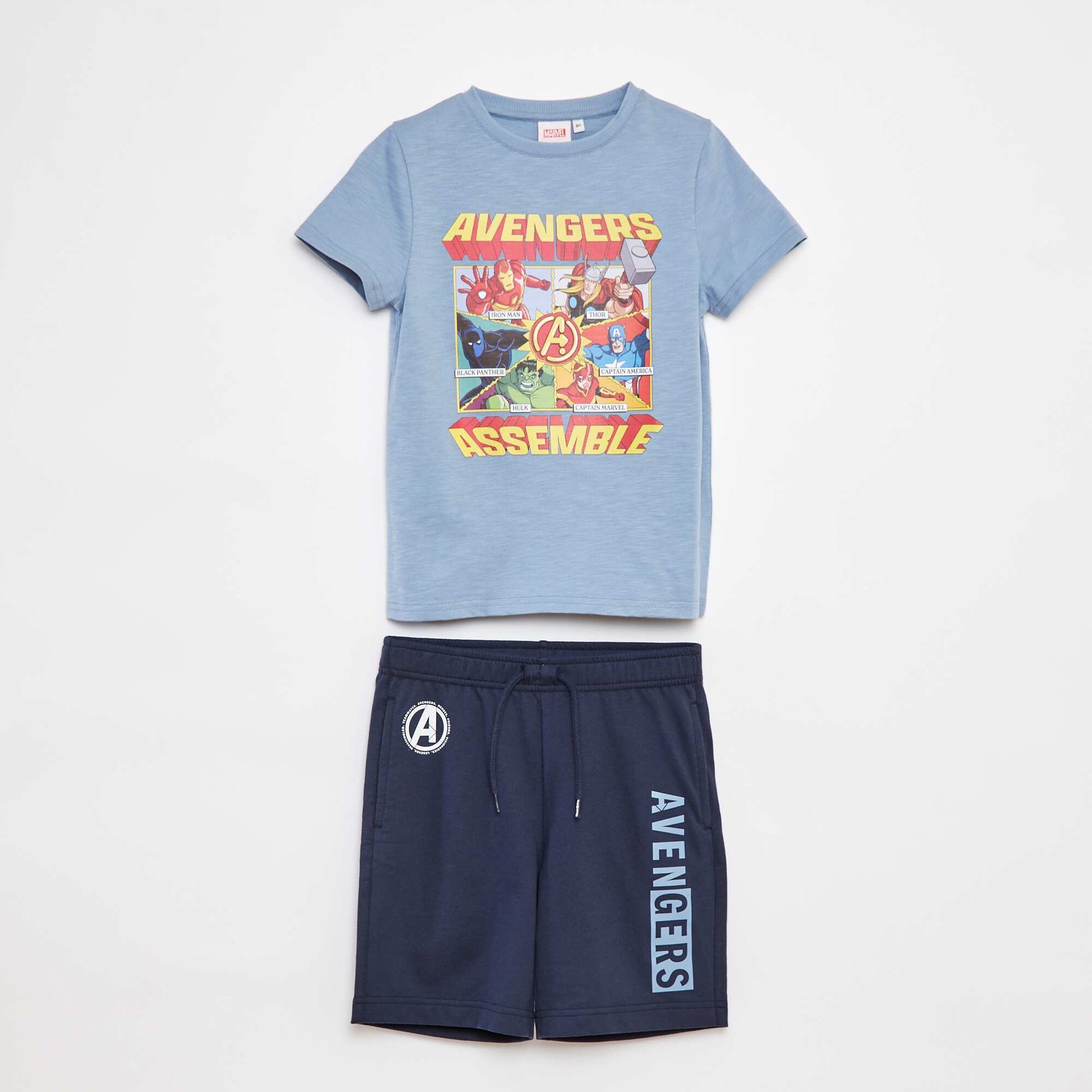Ensemble pyjama court 'Avengers' - 2 pièces BLEU