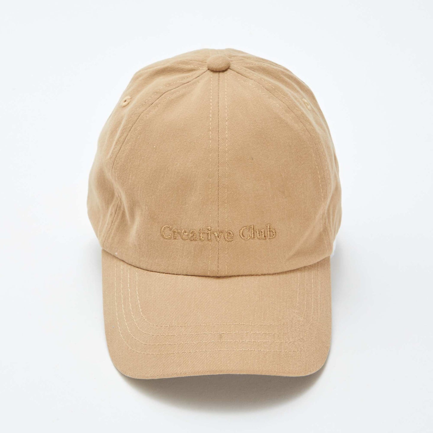 Casquette baseball en coton BEIGE