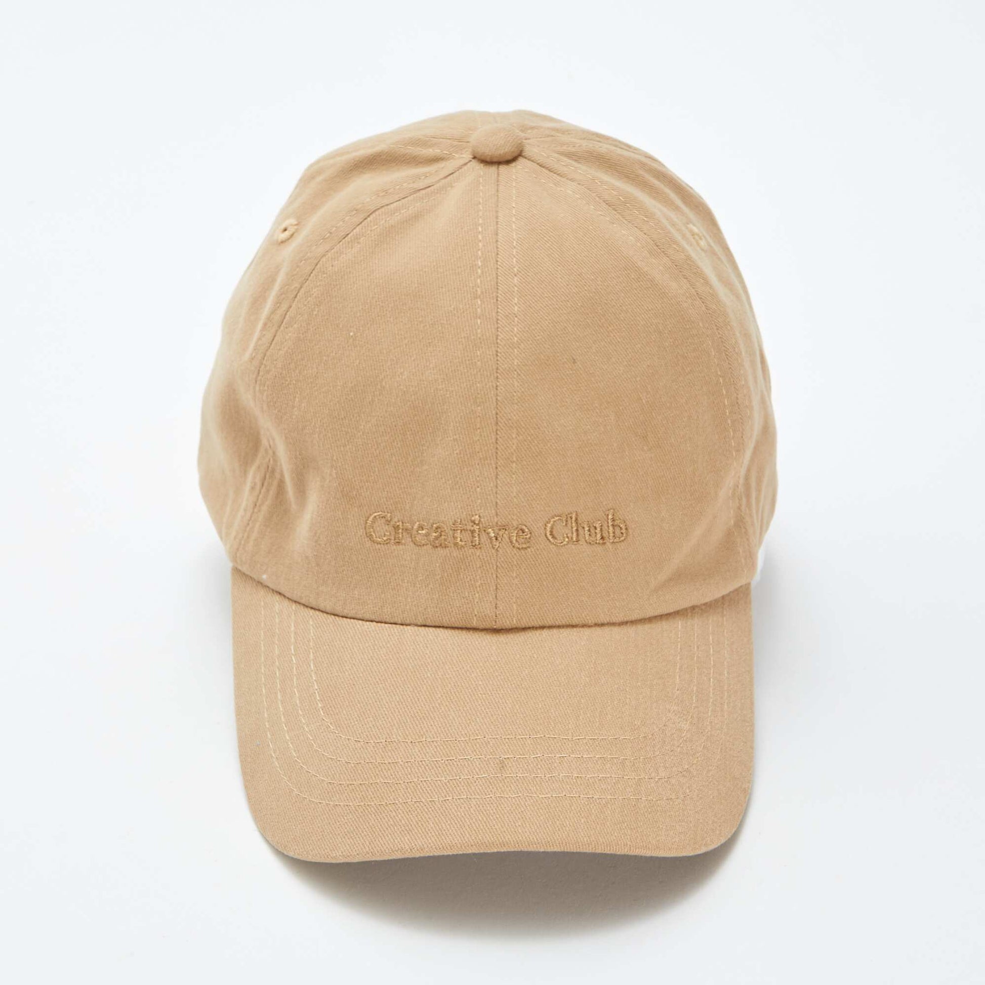 Casquette baseball en coton BEIGE