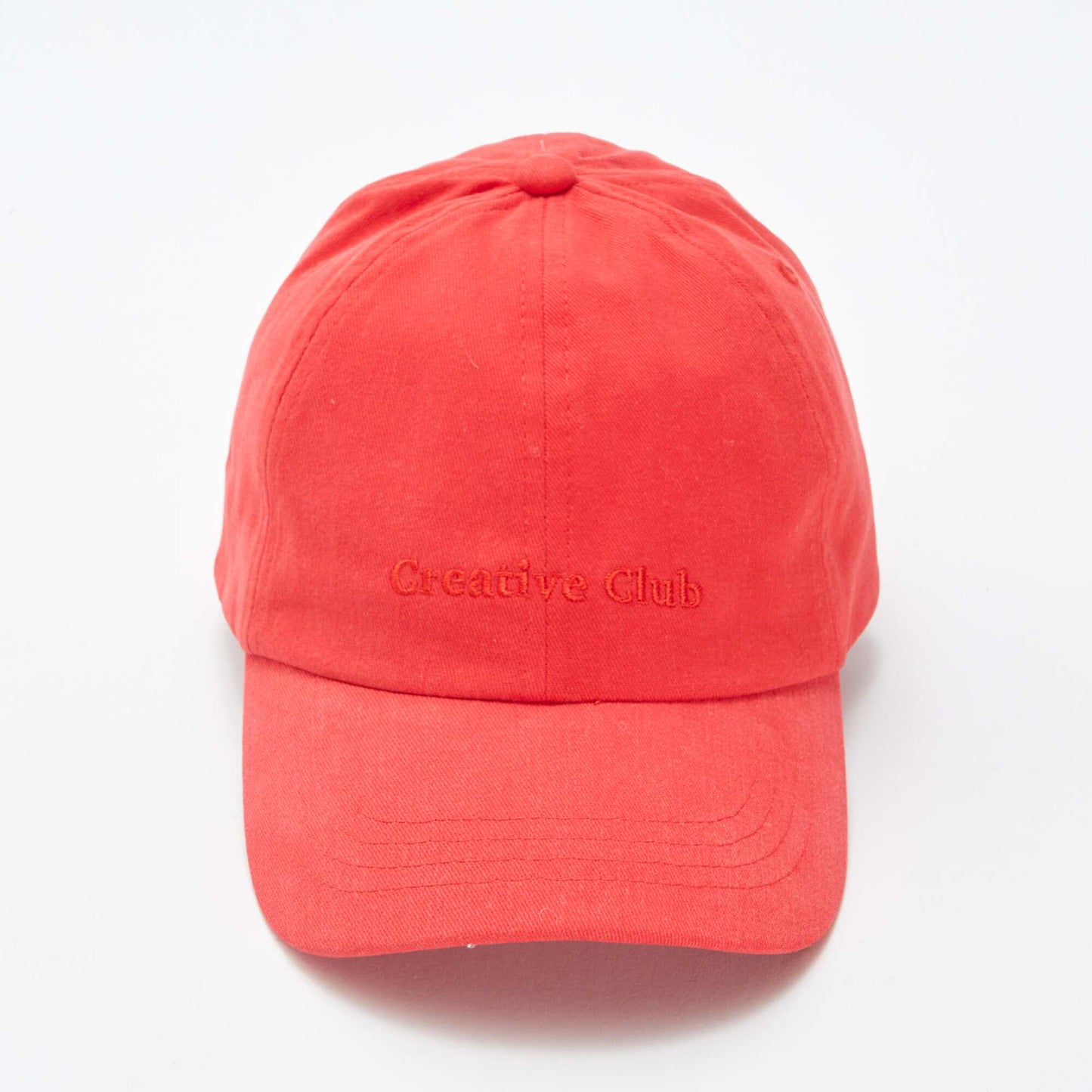 Casquette baseball en coton ROUGE