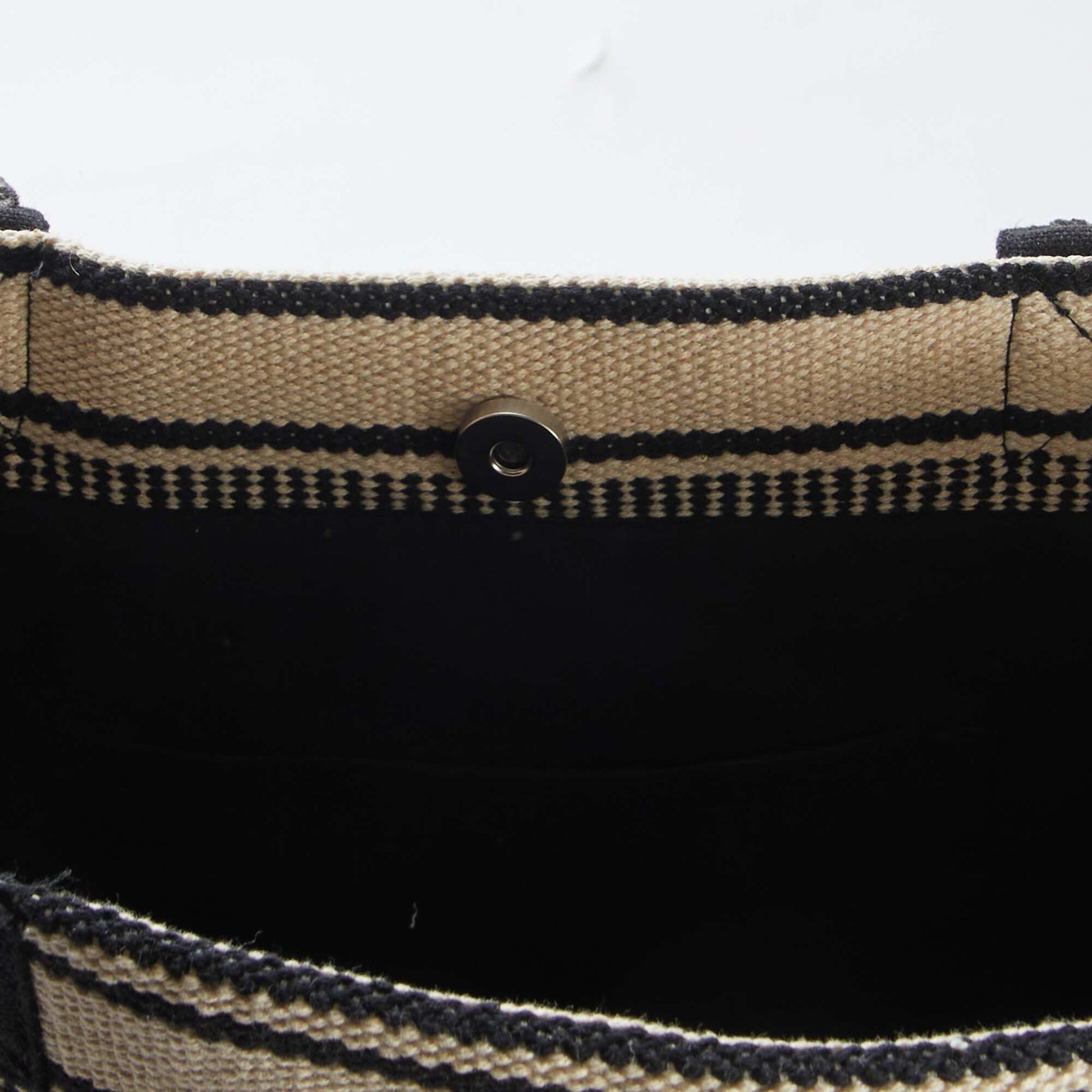 Sac cabas à imprimé rayures NOIR