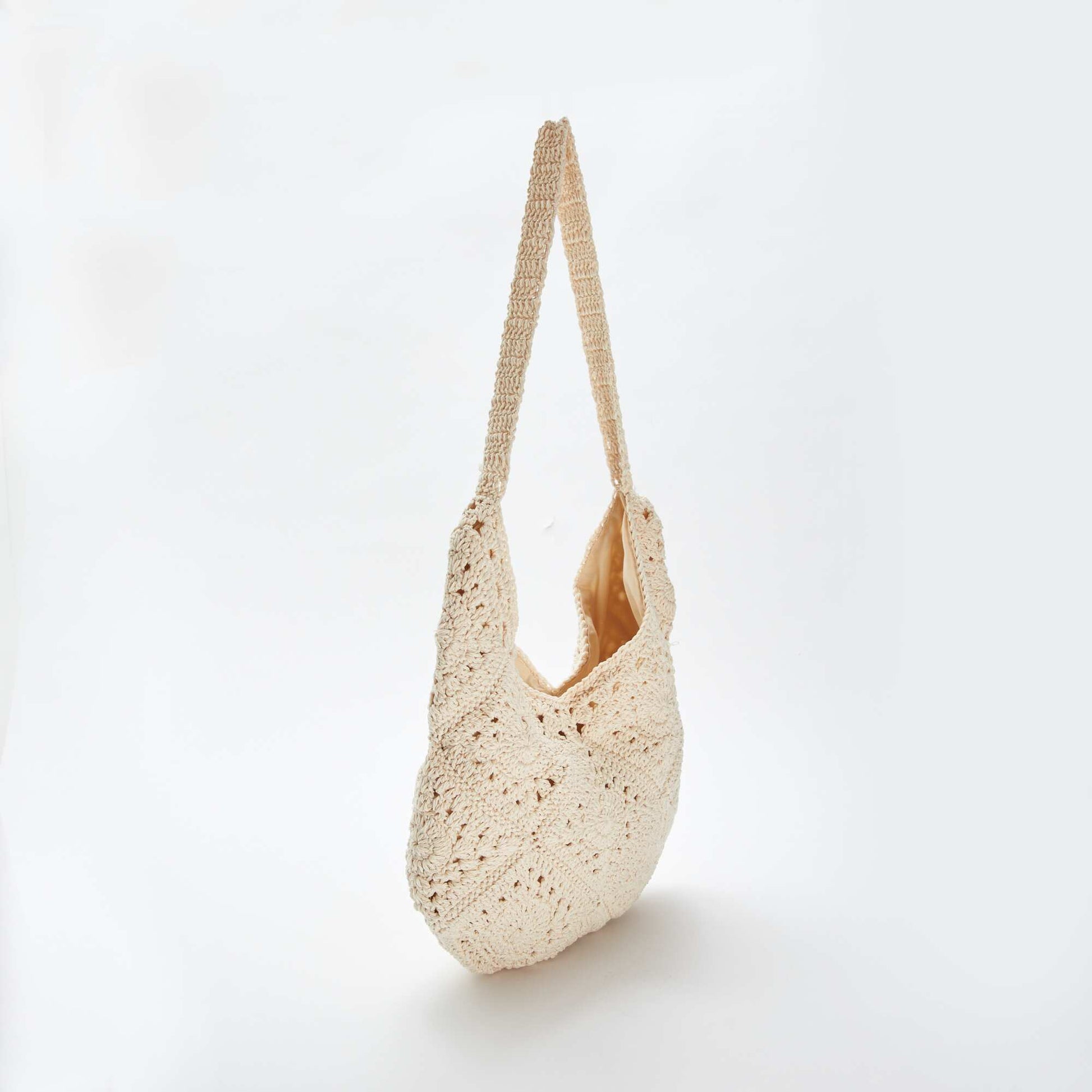 Sac en macrame casual BLANC