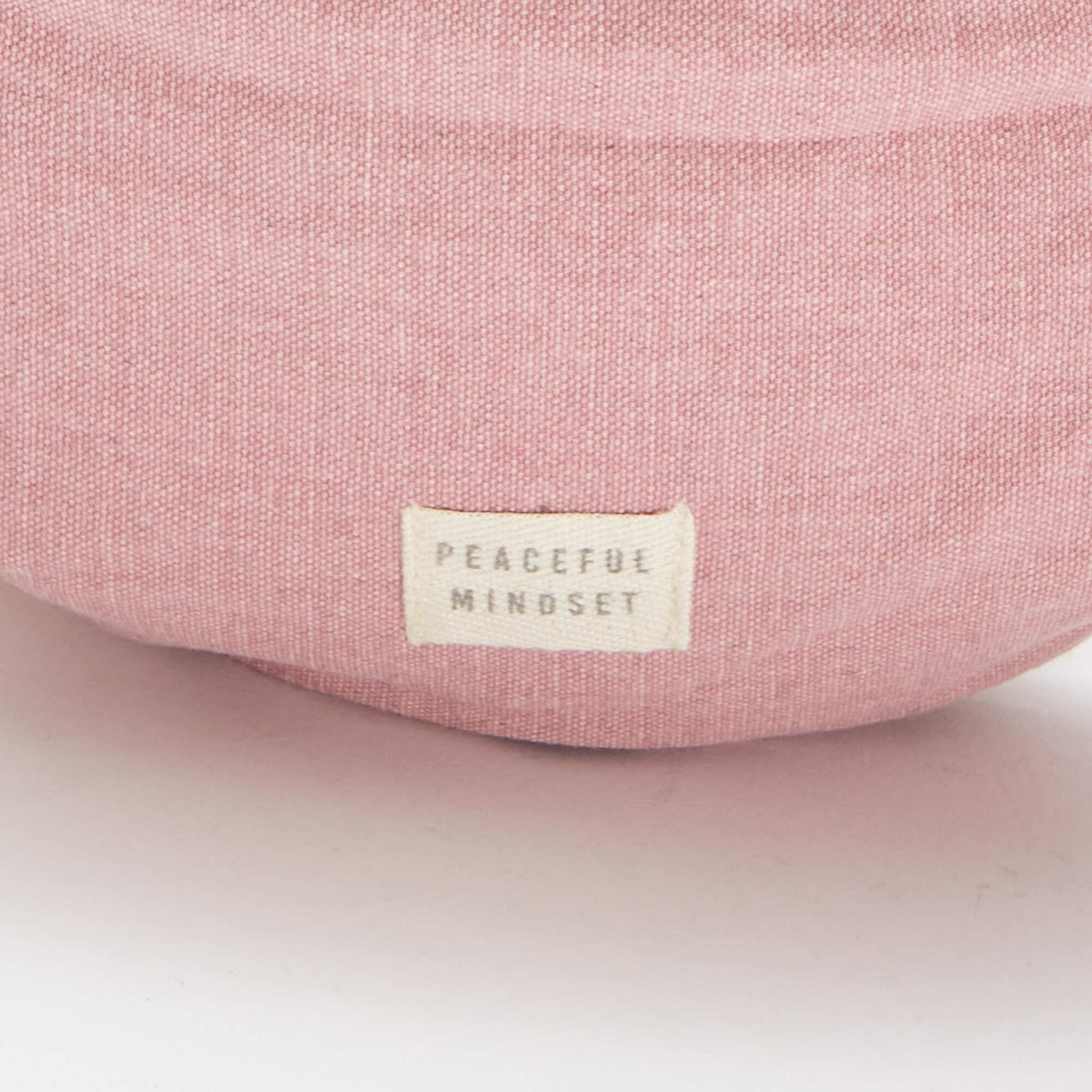 Grand sac banane avec étiquette tissée ROSE