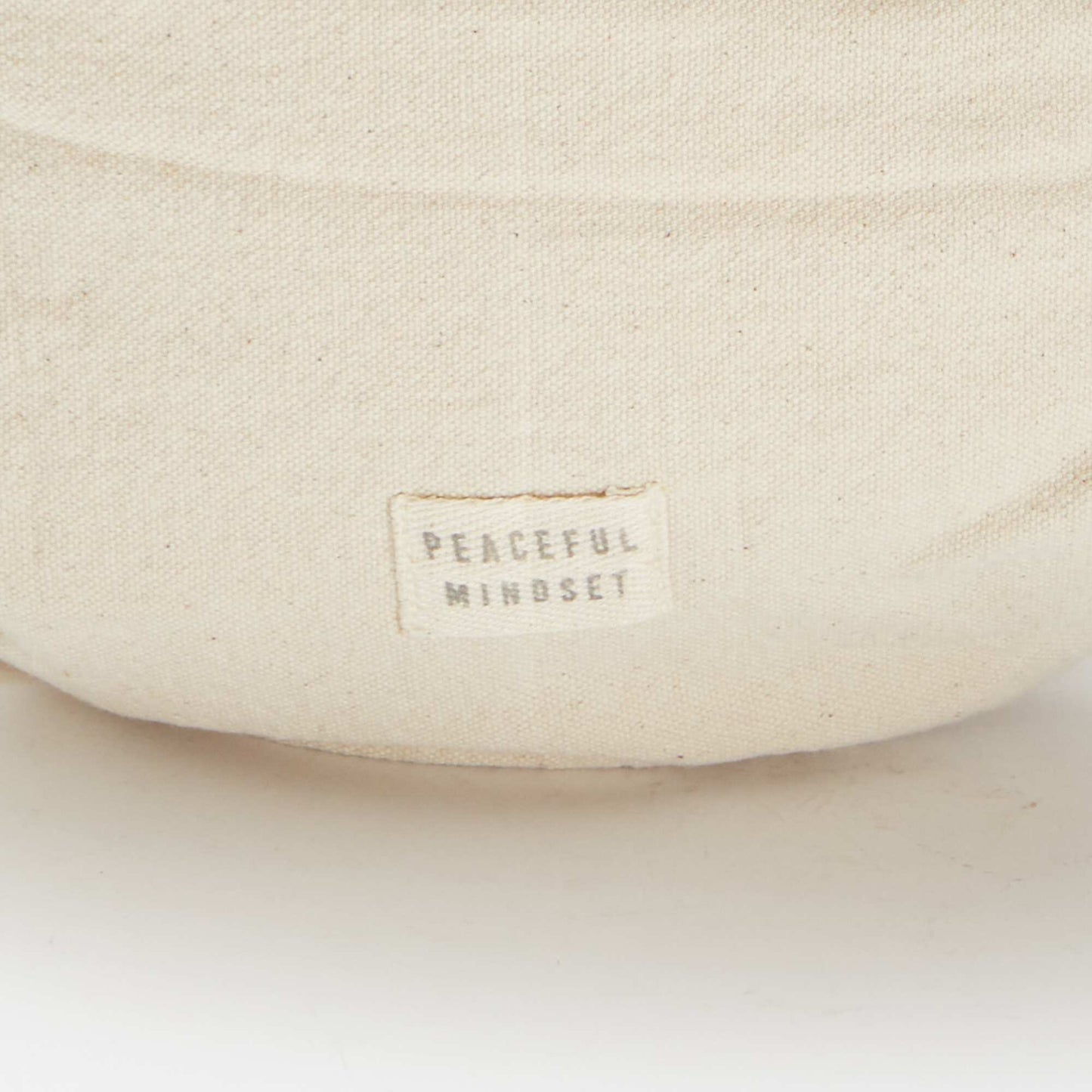 Grand sac banane avec étiquette tissée BEIGE