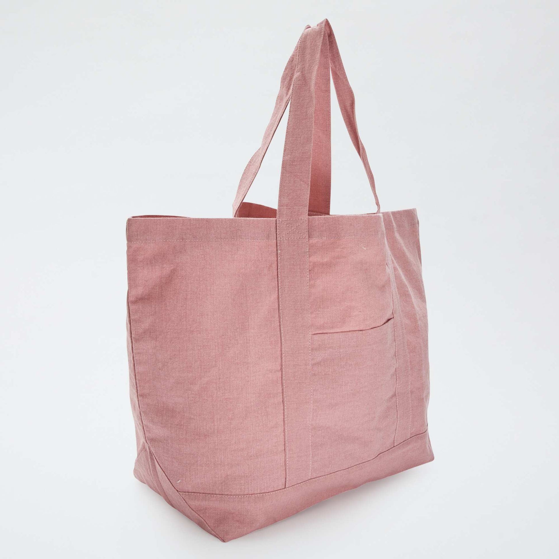 Cabas de plage extra-large en coton ROSE