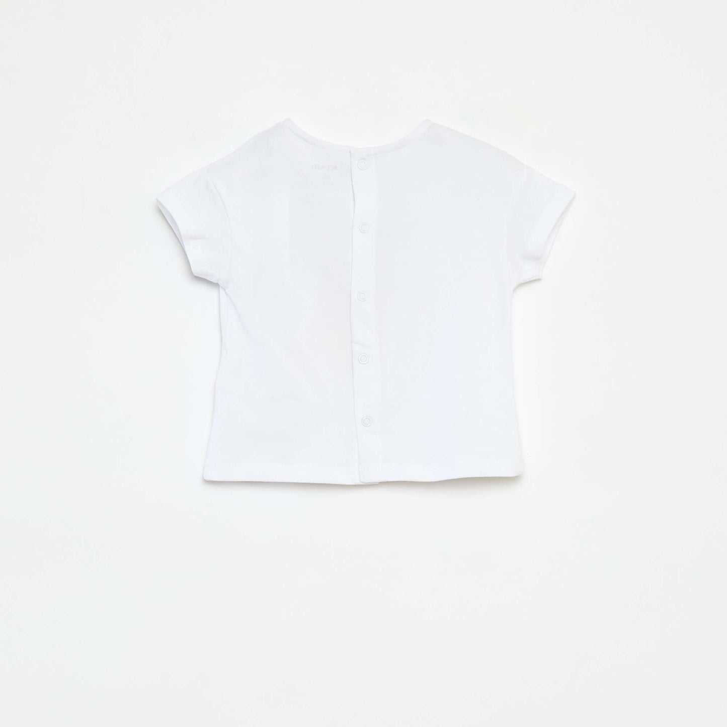 T-shirt à manches courtes avec animation BLANC