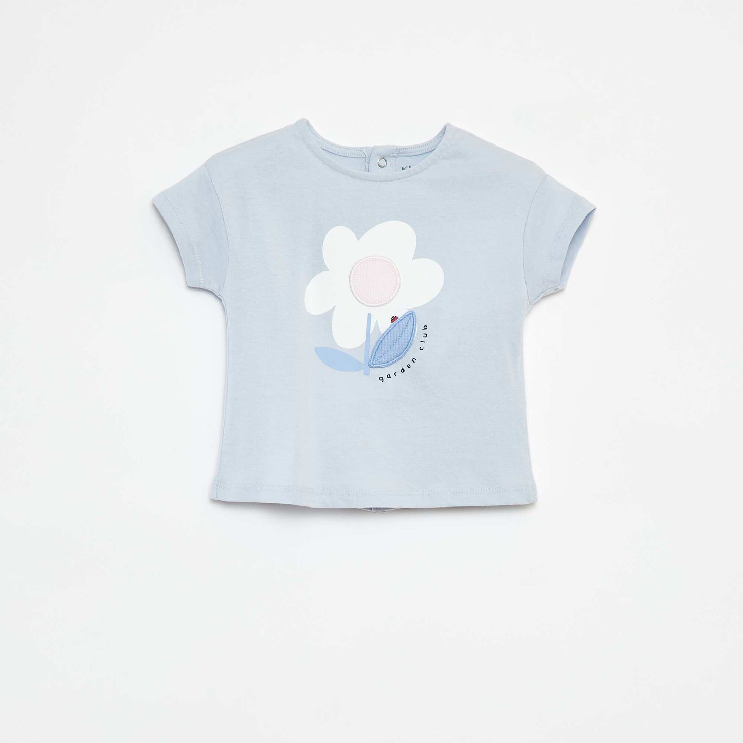 T-shirt à manches courtes avec animation BLEU