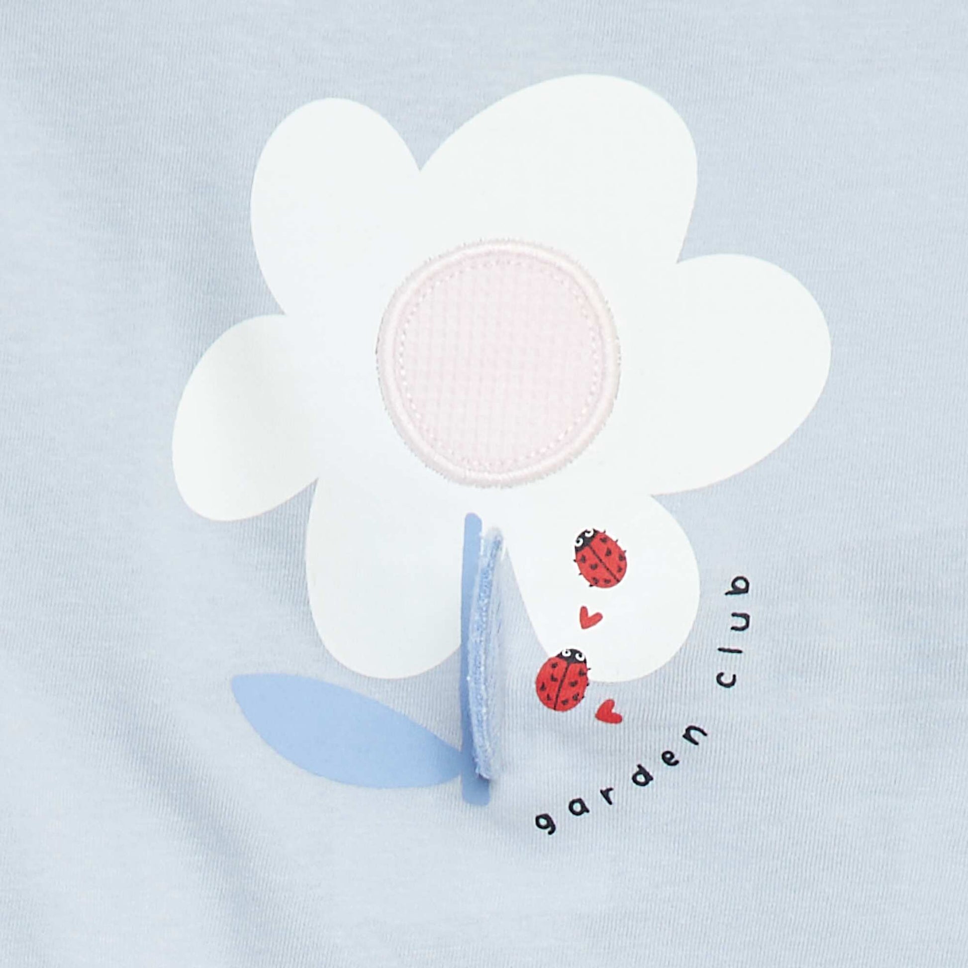 T-shirt à manches courtes avec animation BLEU