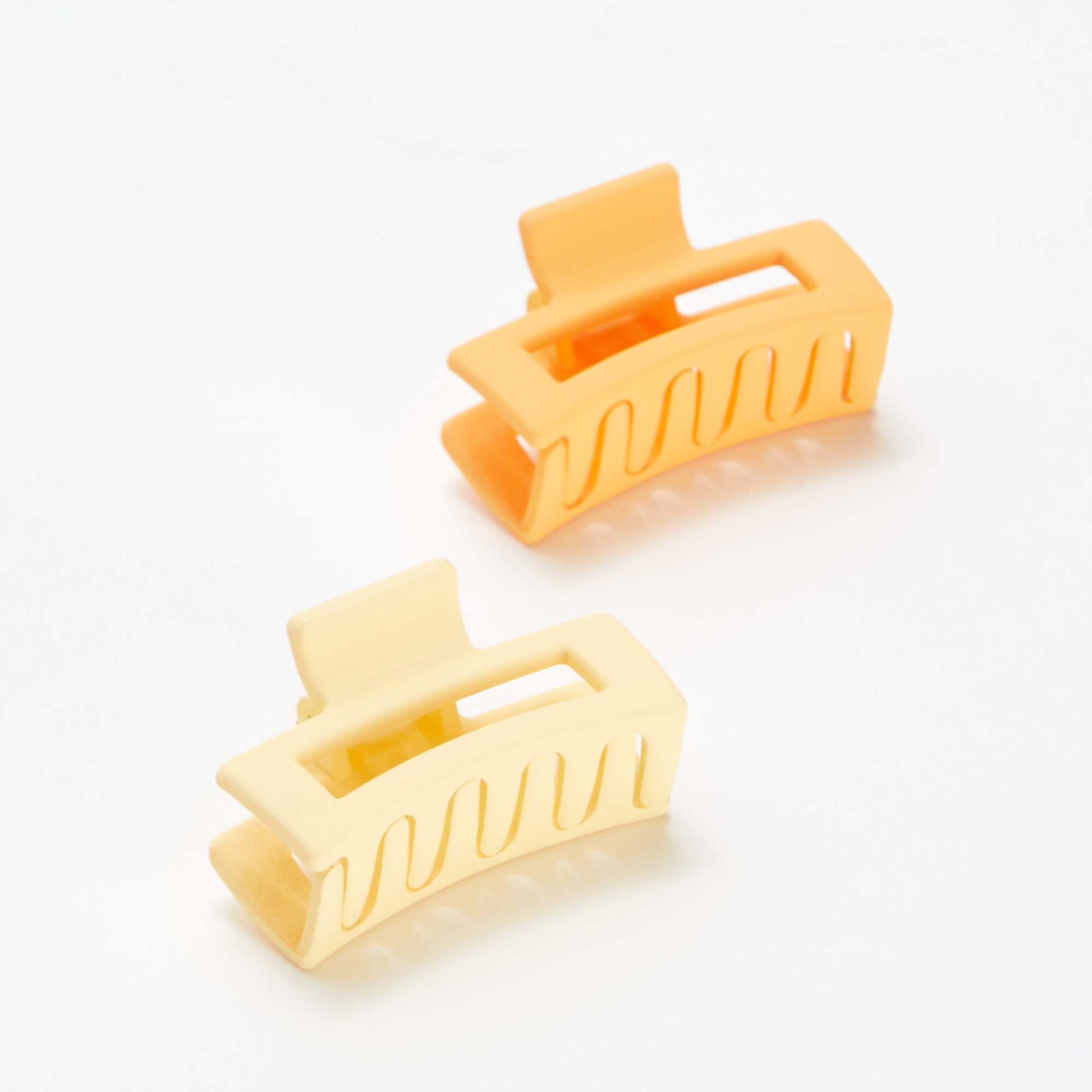 Lot de 2 élastiques + 2 pinces JAUNE